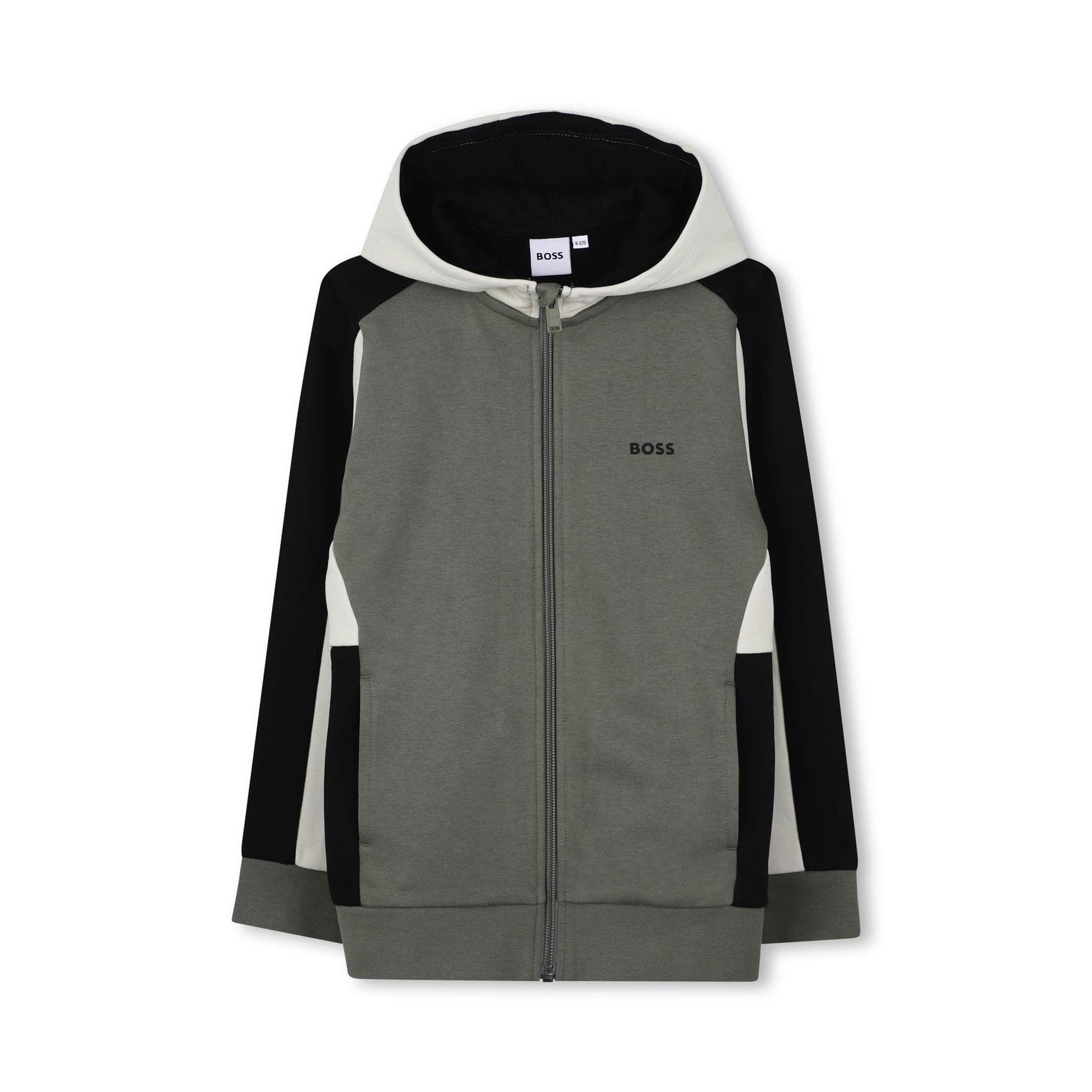 Boss-Boys Hooded Cardigan Green