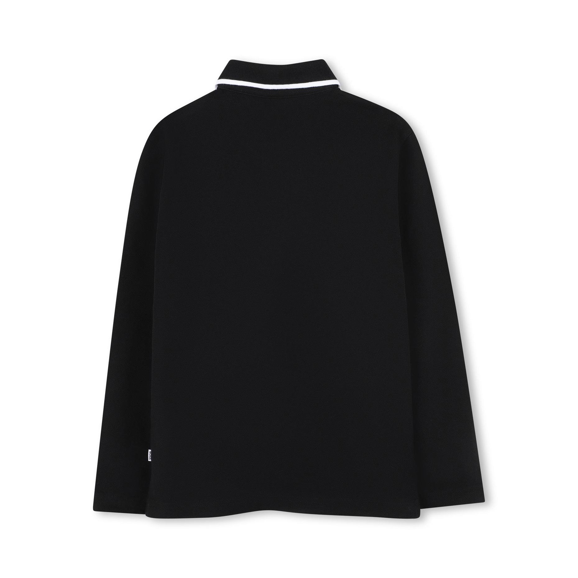 Boss-Boys Long Sleeve Polo Black