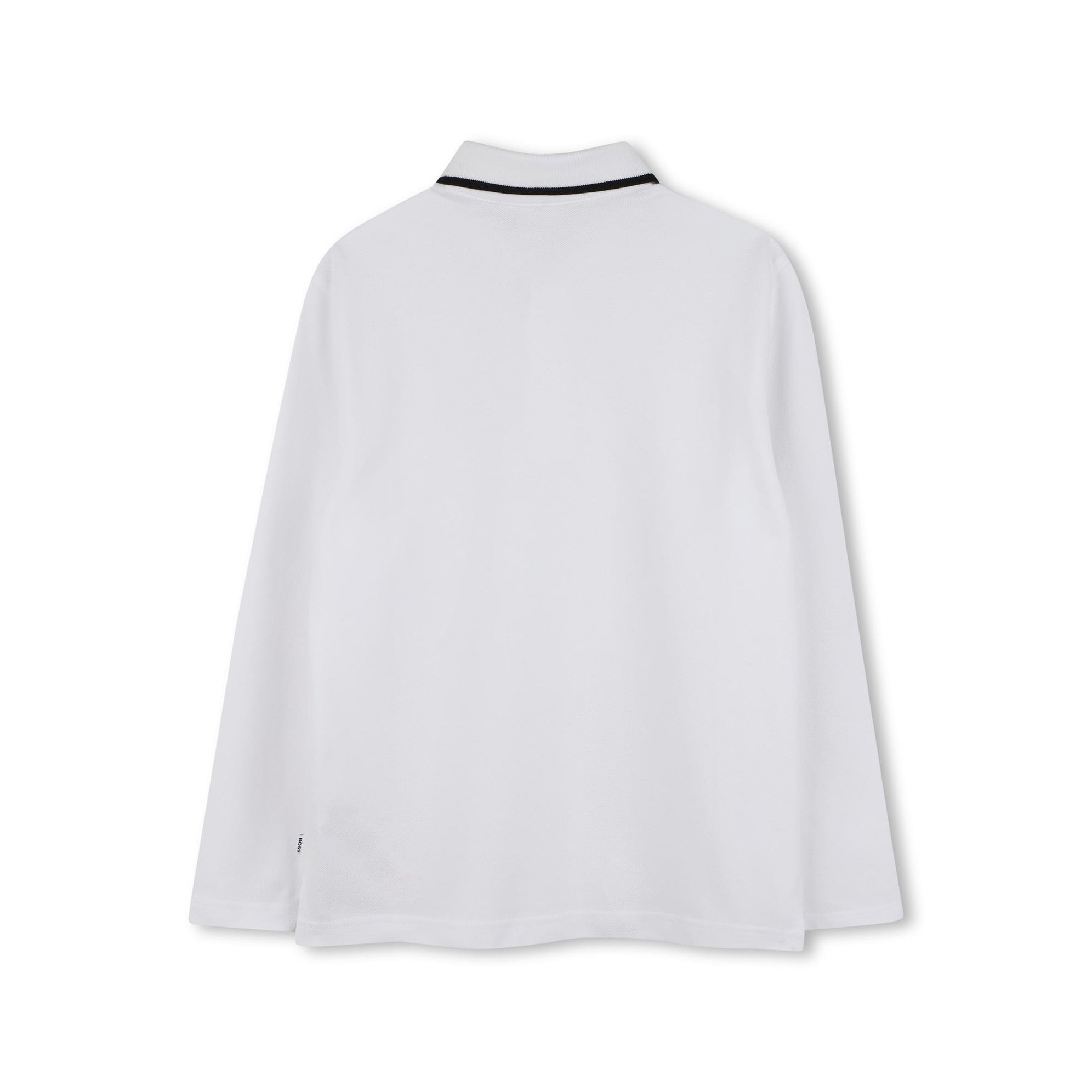 Boss-Boys Long Sleeve Polo White