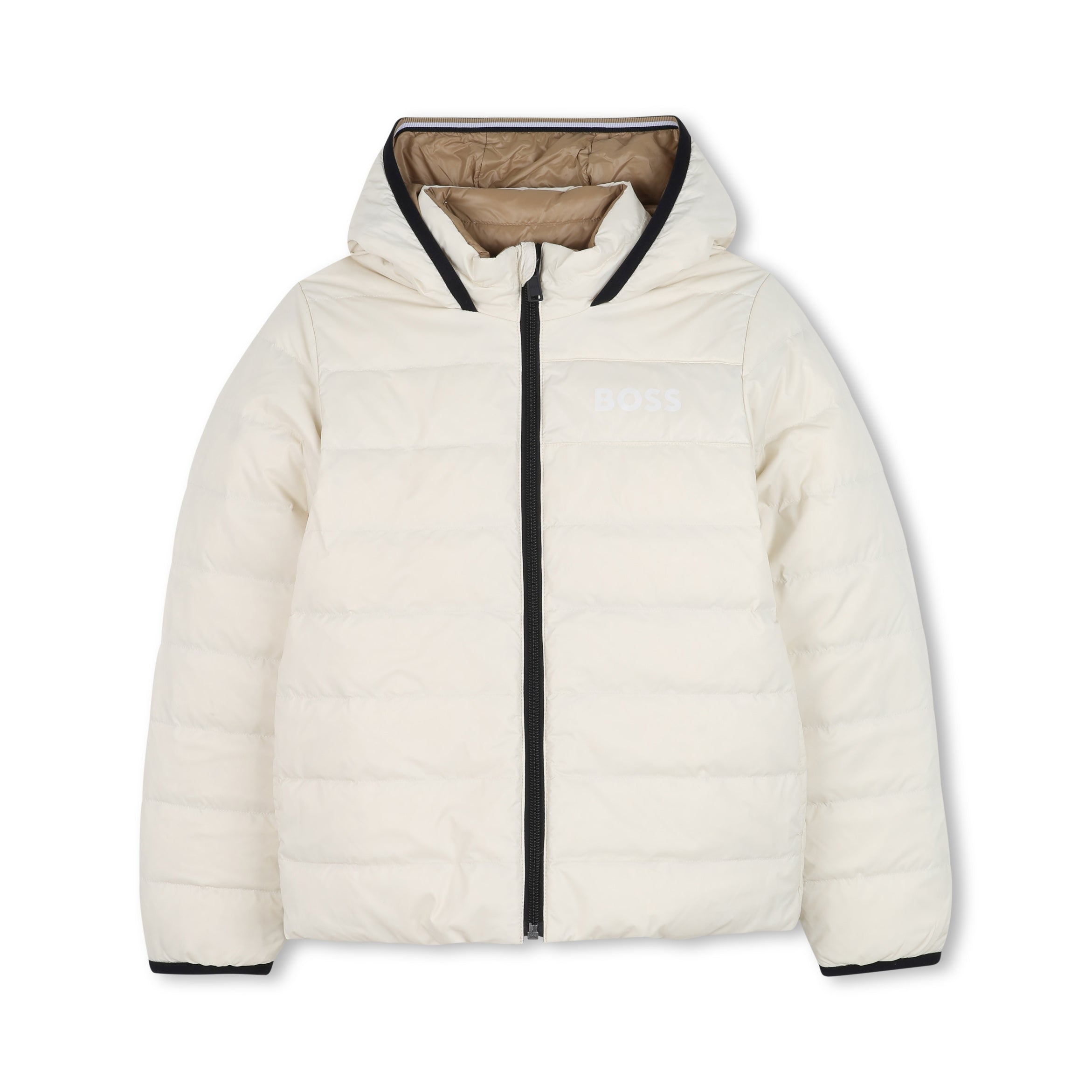 Boss-Reversible Puffer Jacket Sand