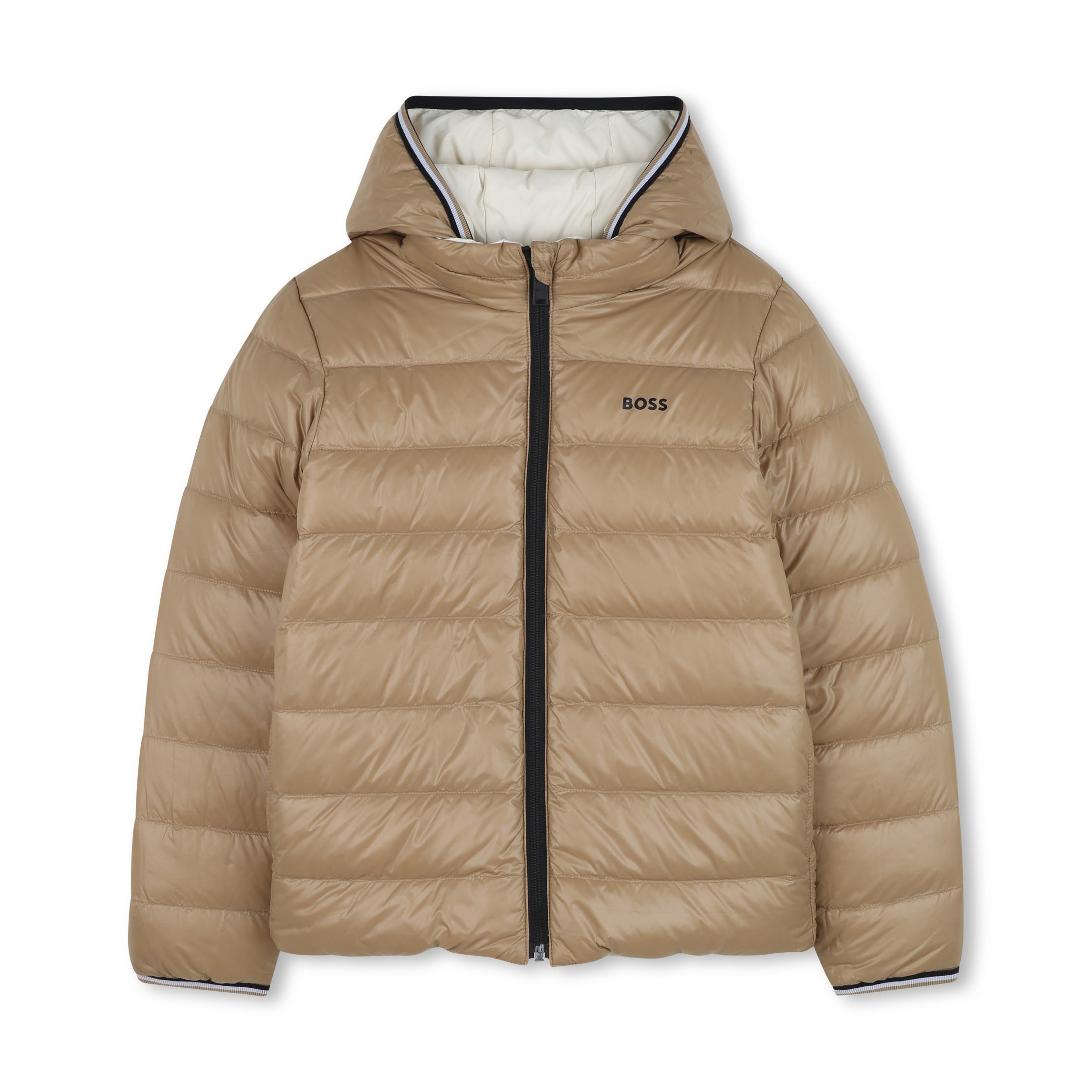 Boss-Reversible Puffer Jacket Sand