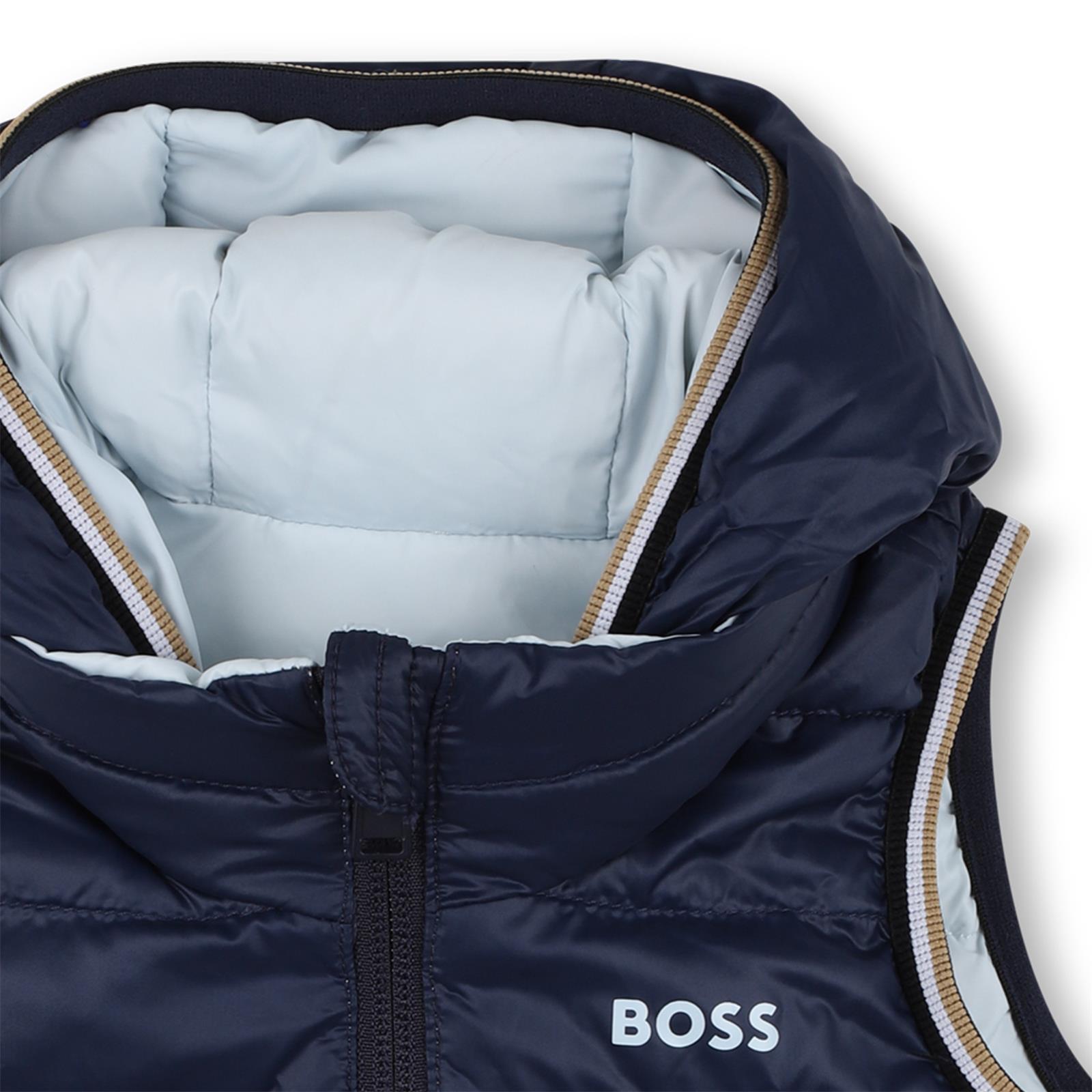 Boss-Baby Down Puffer Jacket Sleeveless Pale Blue