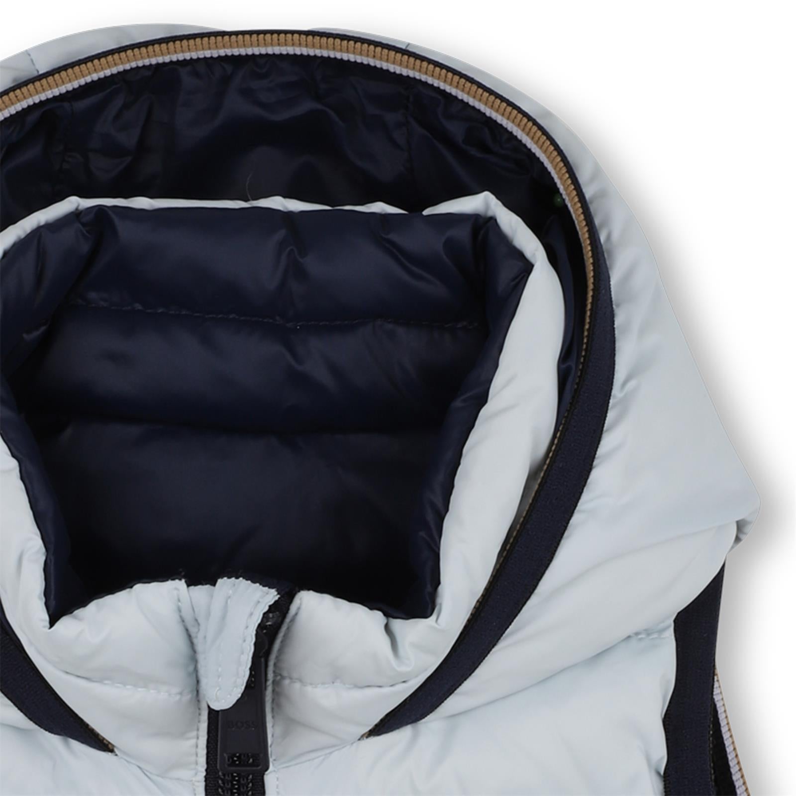Boss-Baby Down Puffer Jacket Sleeveless Pale Blue