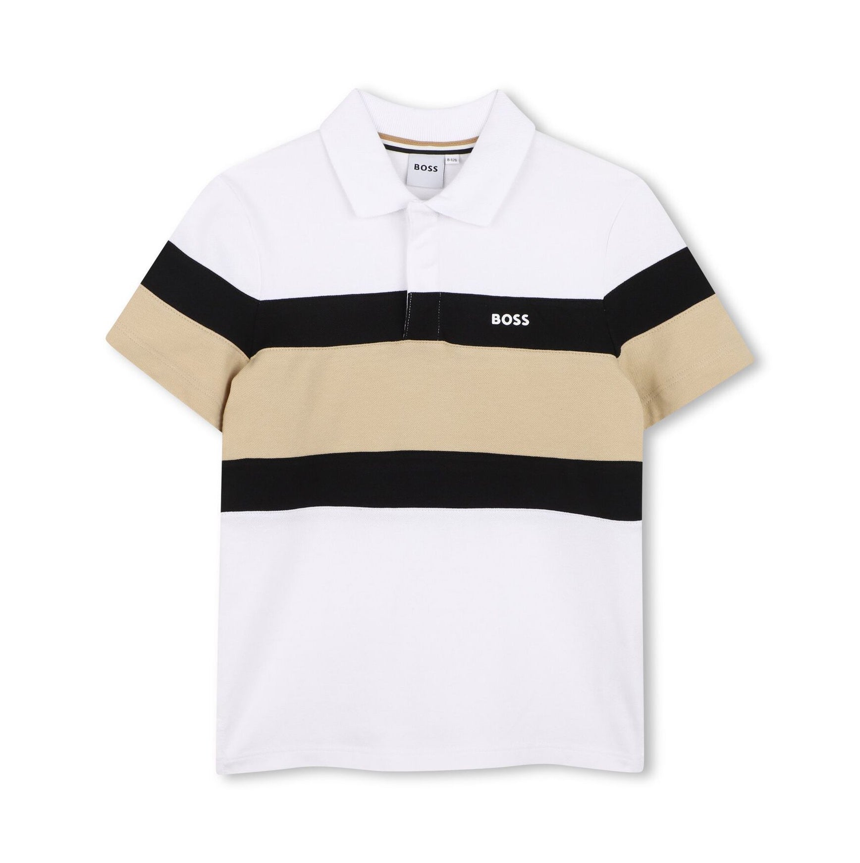 Boss-Polo Shirt And Bermuda Shorts In Cotton-Elastane Piqu Black