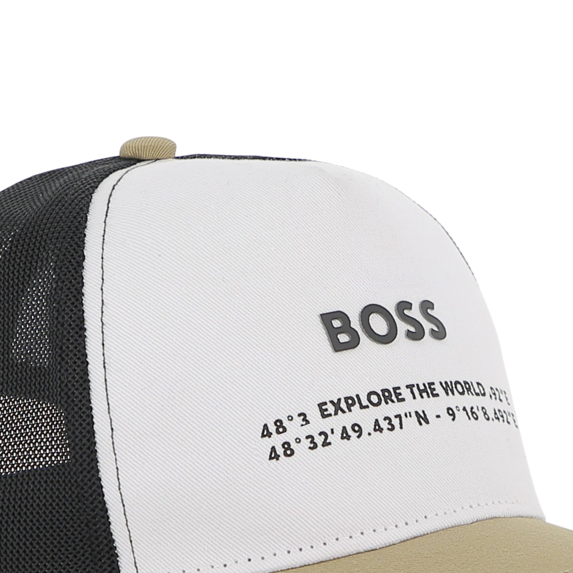 Boss-Cap In Cotton Twill Dark Stone