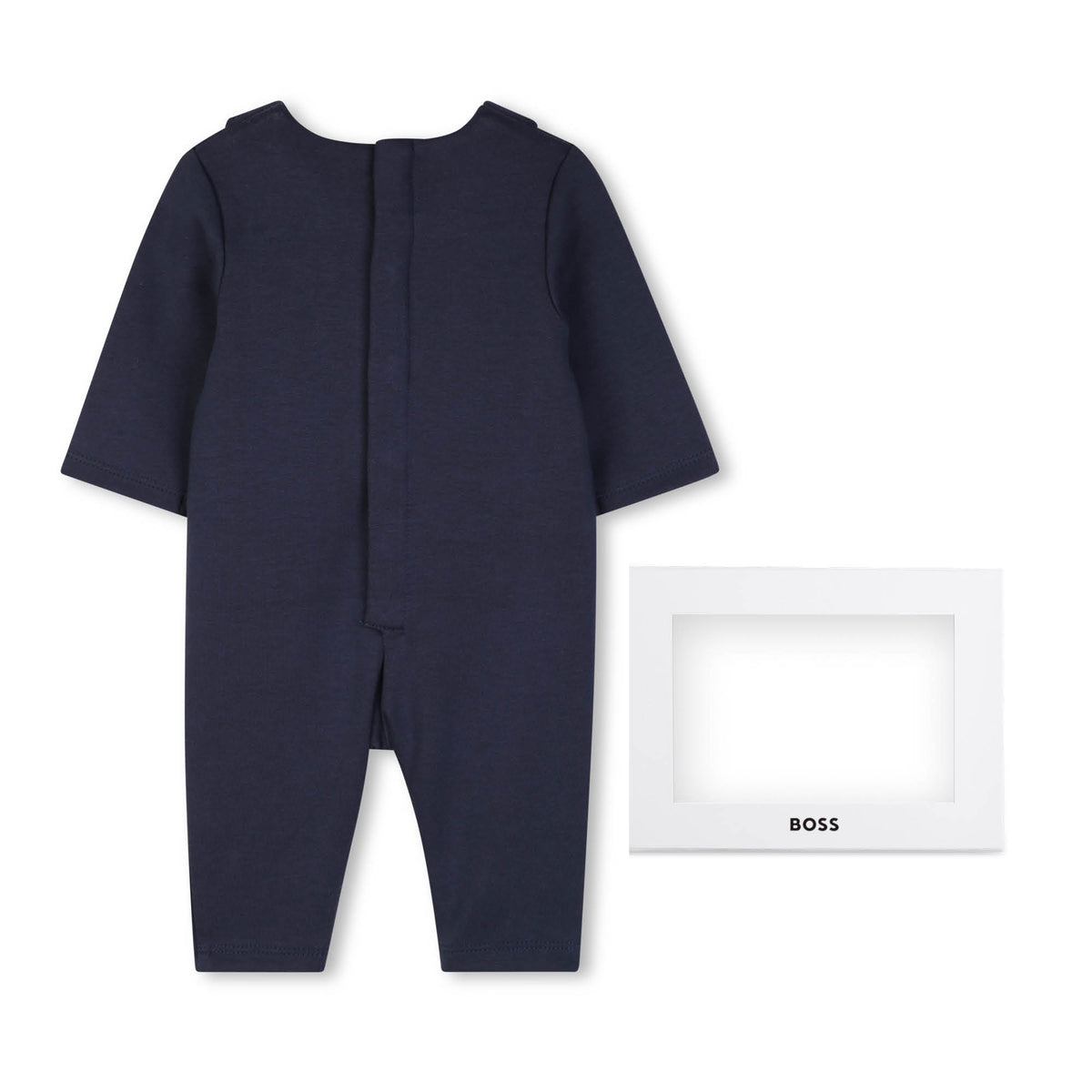 Boss-3-In-1 Effect Suit. Organic Cotton Jersey,2 Fake Flap Pockets On The Front. Navy
