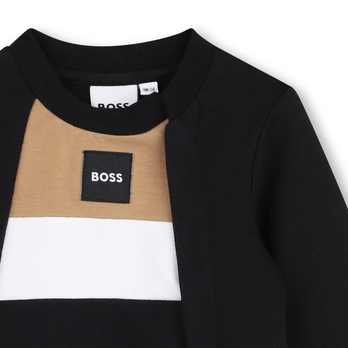 Boss-Giftset 2Pc Colorblock Sweatshirt & Sweatpants Black