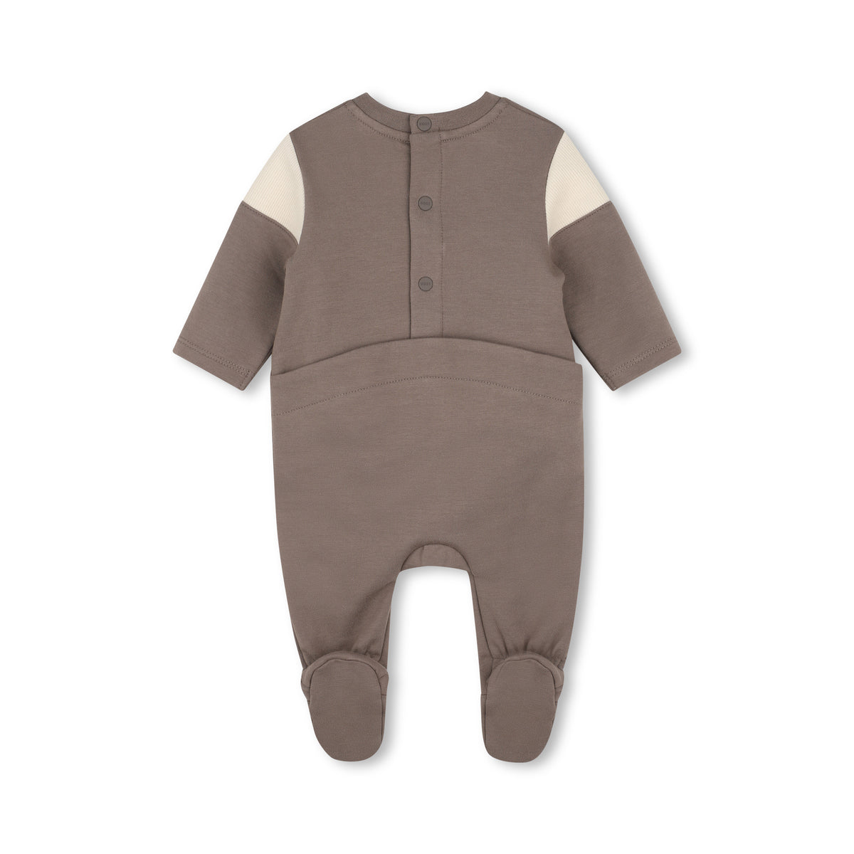 Boss-Organic Cotton And Elastane Brushed Fleece Pajamas Falcon