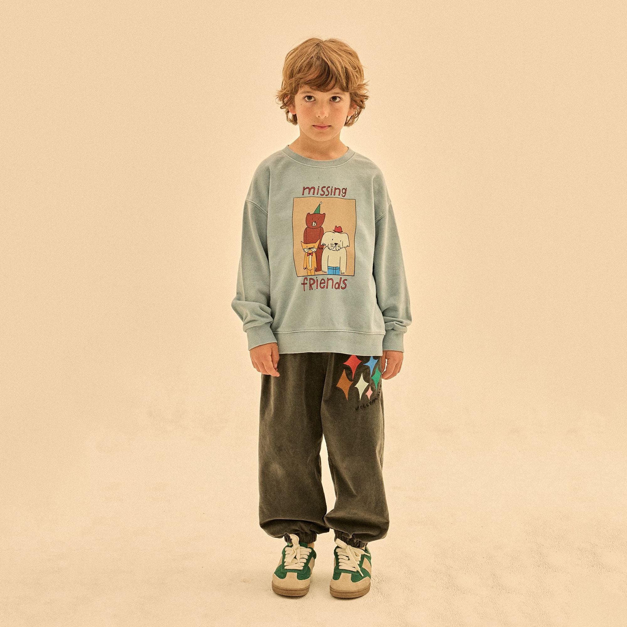 Jelly Mallow-Animal friends Pignment Sweatshirt