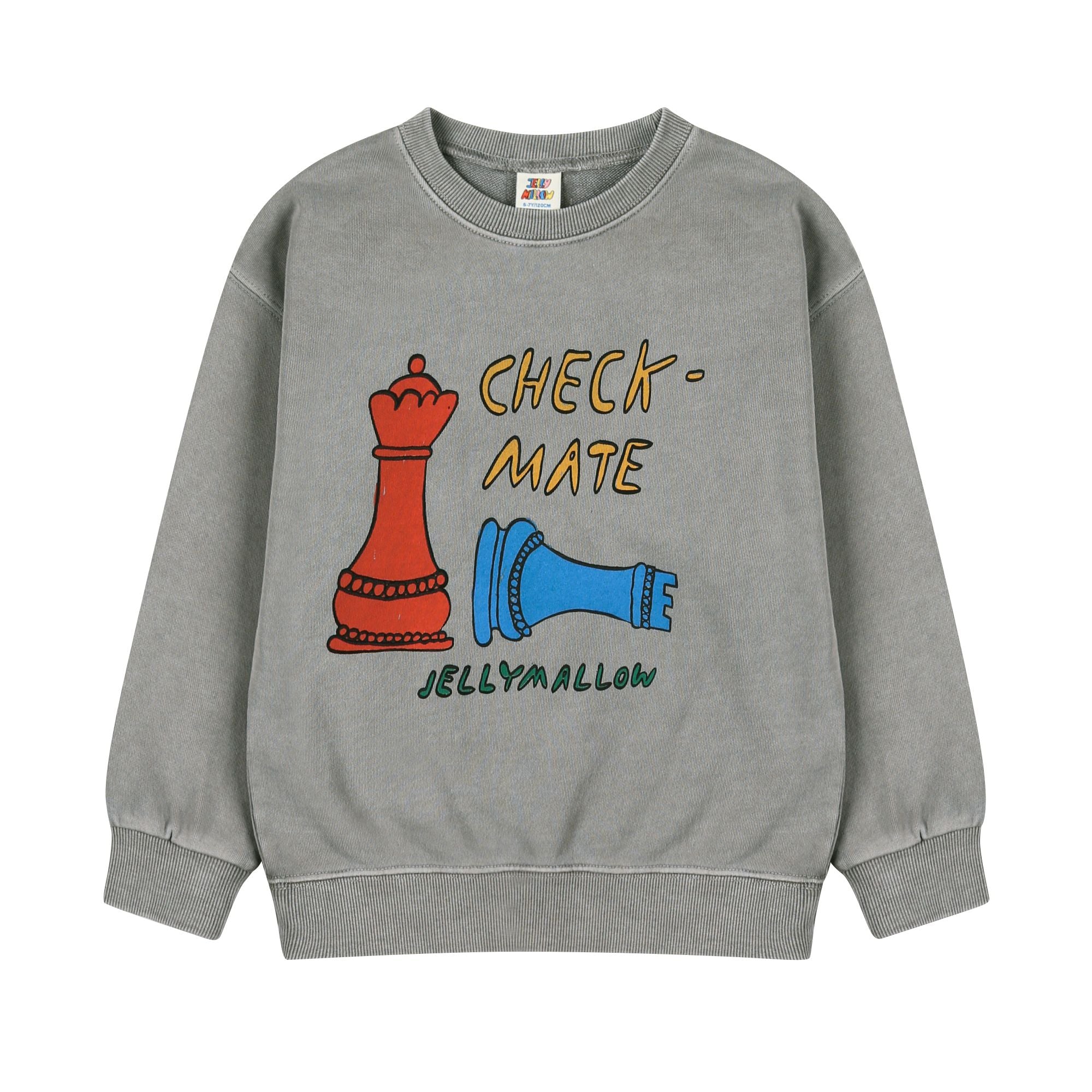 Jelly Mallow-Check Mate Pignment Sweatshirt