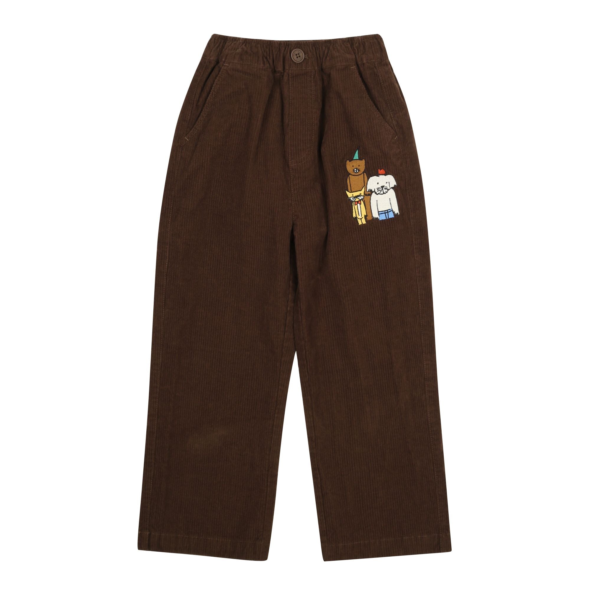 Jelly Mallow-Animal friends Corduroy Pants