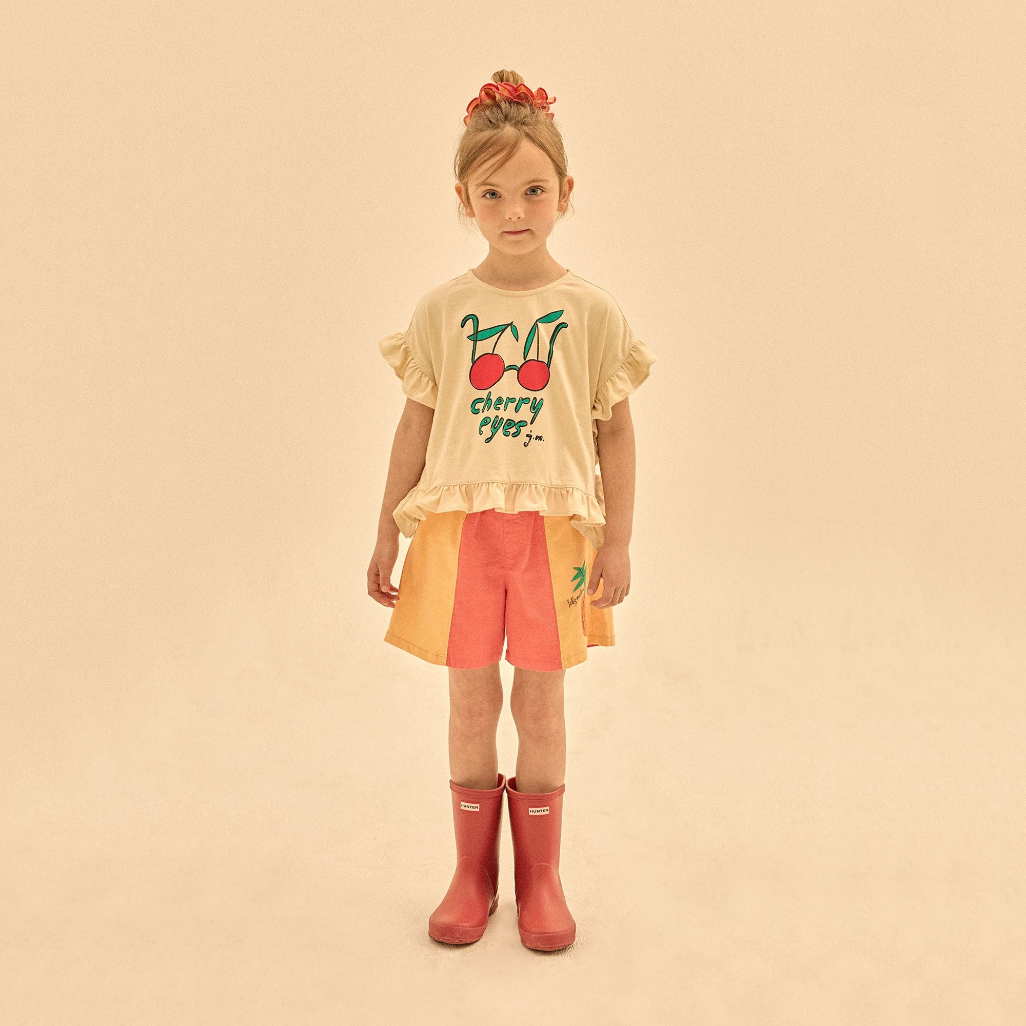 Jelly Mallow-Pineapple Pigment Shorts Red