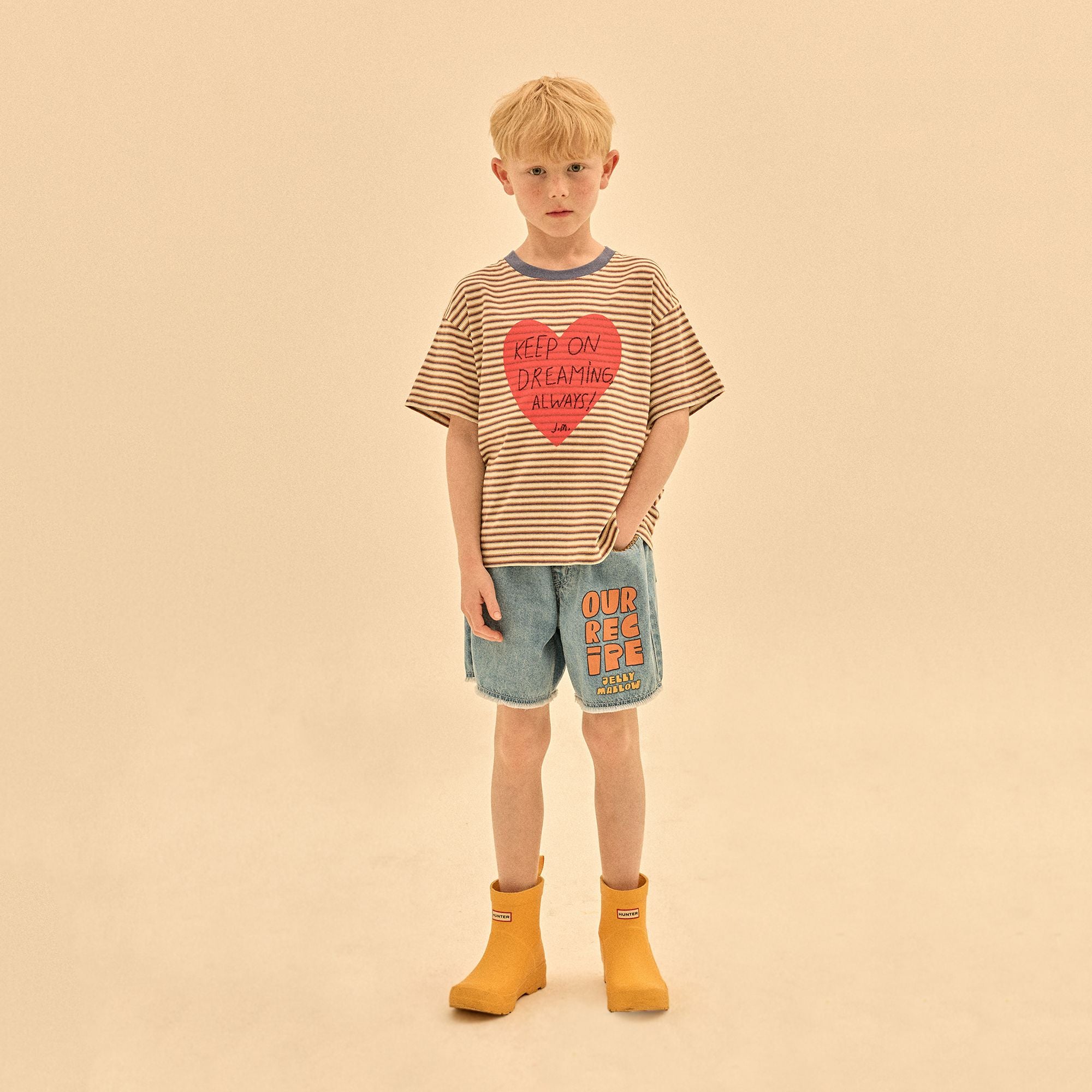 Jelly Mallow-Our Recipe Denim Shorts Blue