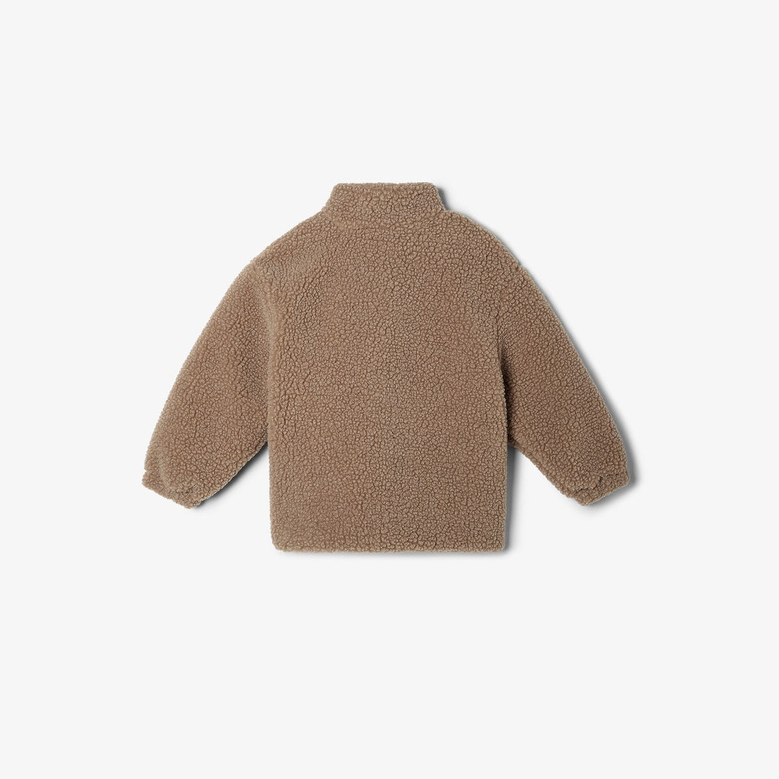 Fendi-Toffee Zip Up Fuzzy Jacket With FF Pocket
