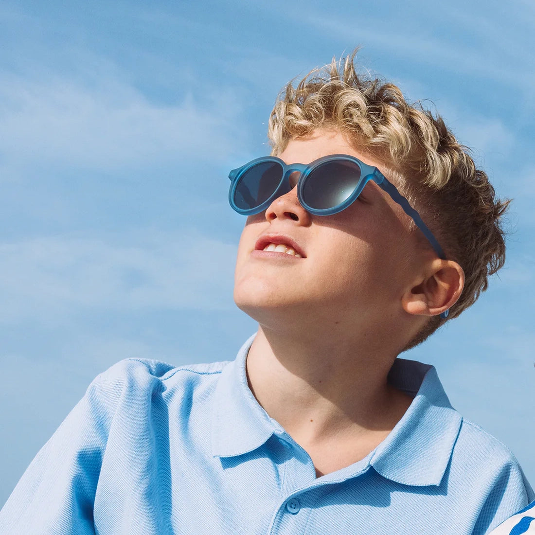 Olivio & Co-Junior+ Oval Sunglasses Navy Blue