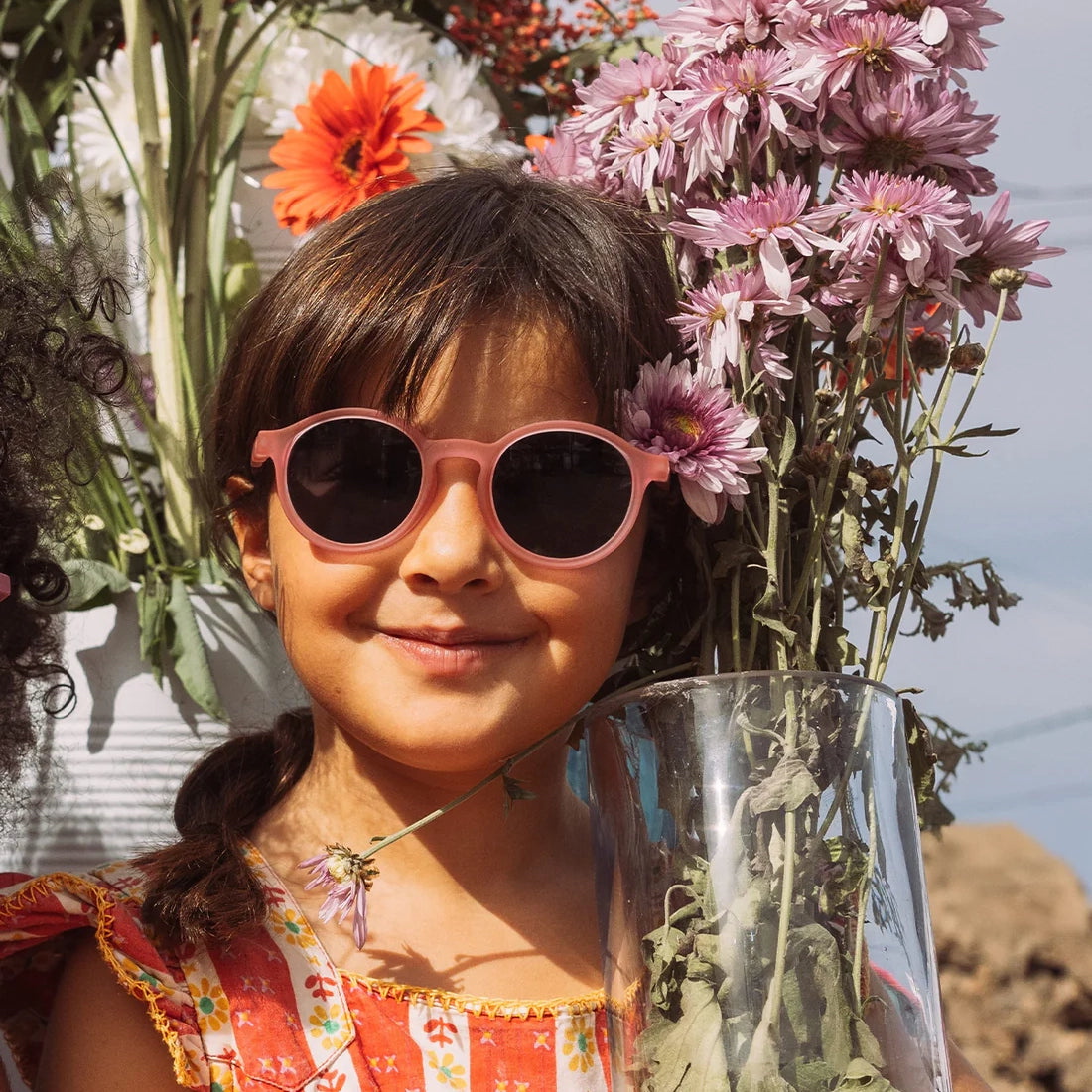 Olivio & Co-Junior+ Oval Sunglasses Rock Rose