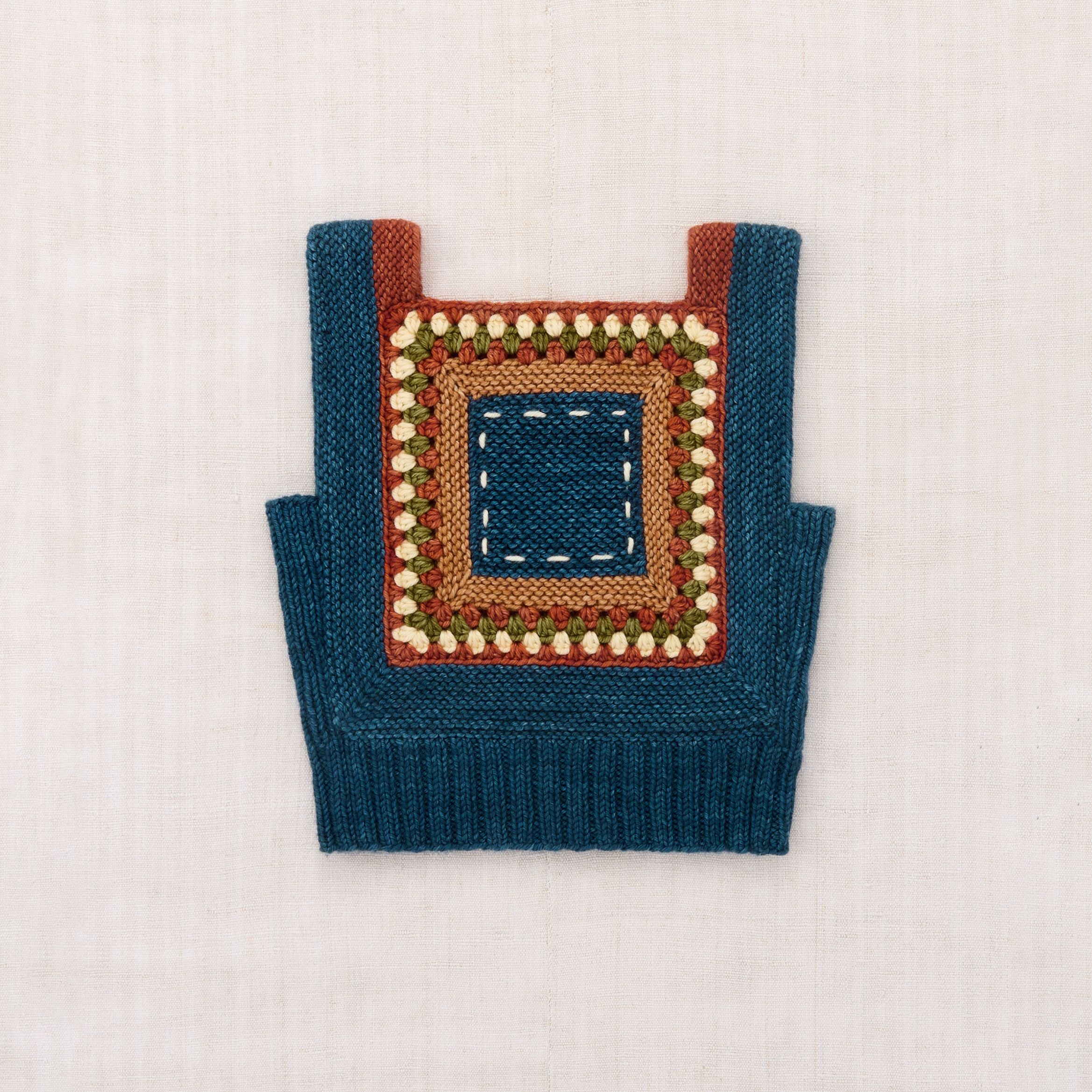Misha & Puff-Running Stitch Tank Marine Blue