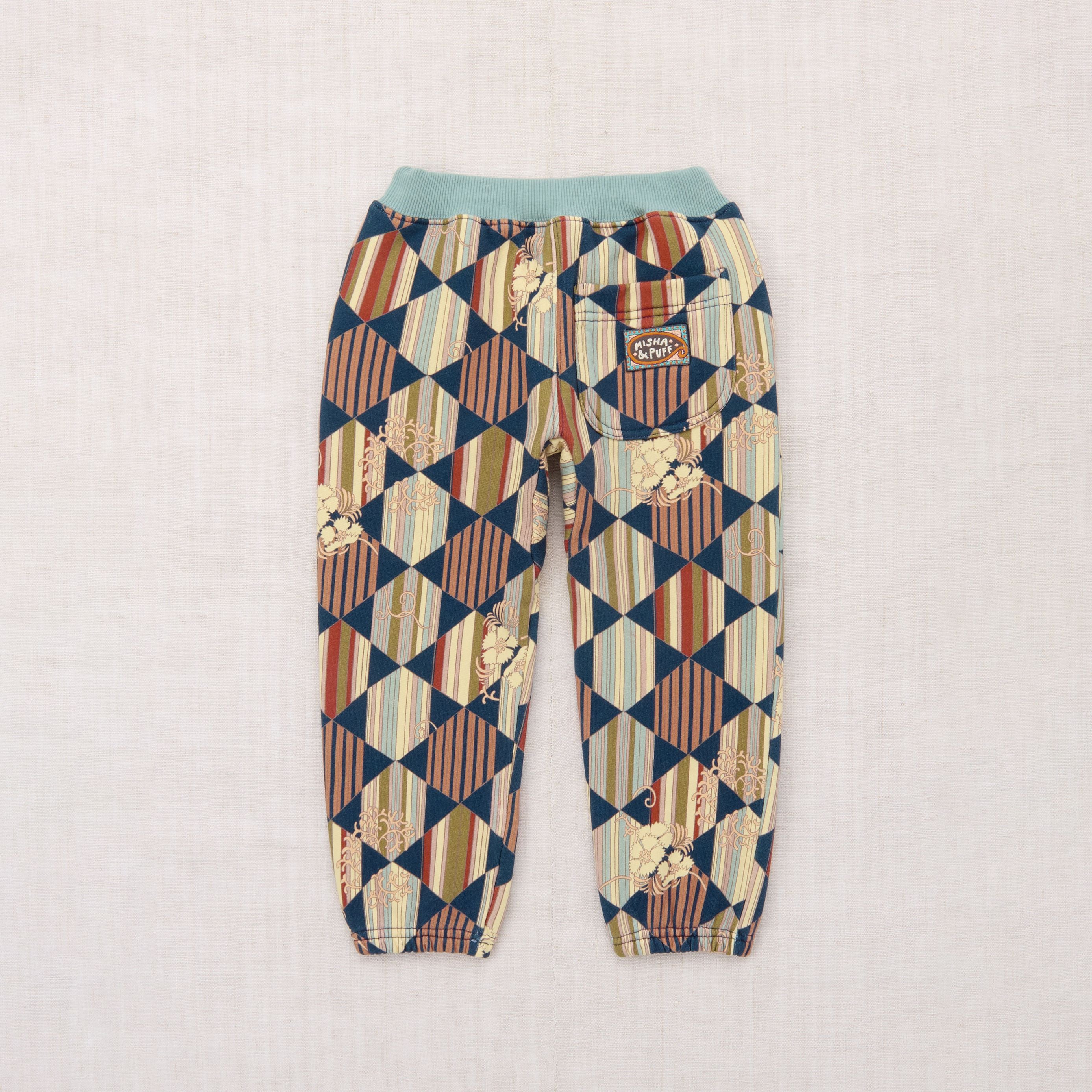 Misha & Puff-Kids Gymclass Jogger Marine Blue Tessellation
