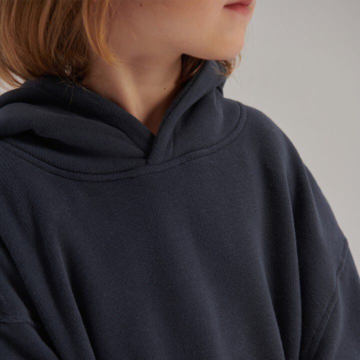 American Vintage-Kids Sweat ML Capuche Obscurite