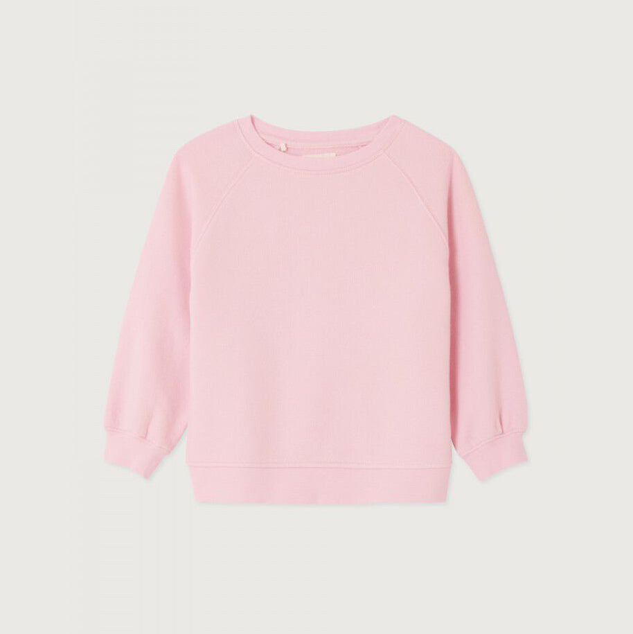 American Vintage-Kids Sweat ML Col Rond Dragee