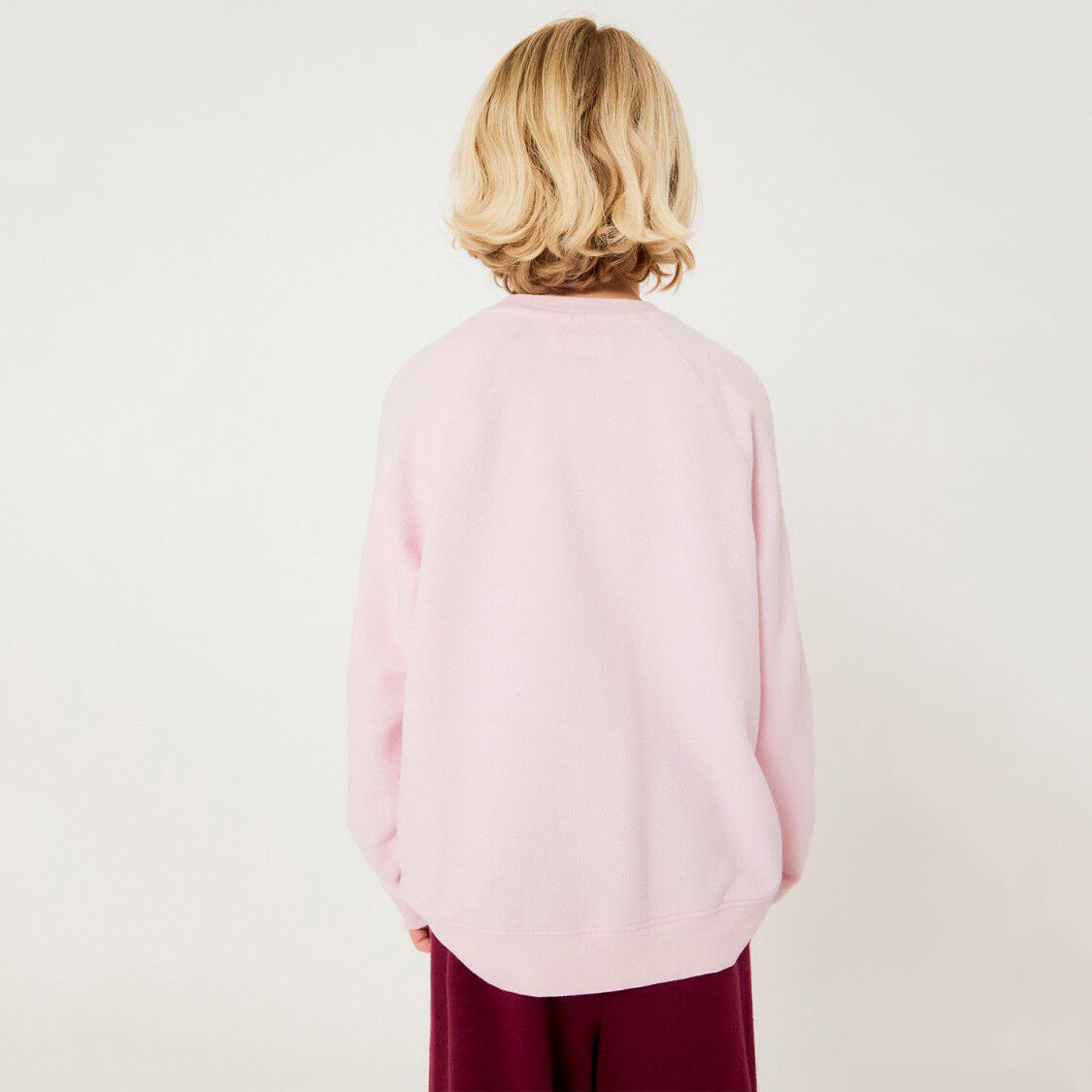 American Vintage-Kids Sweat ML Col Rond Dragee