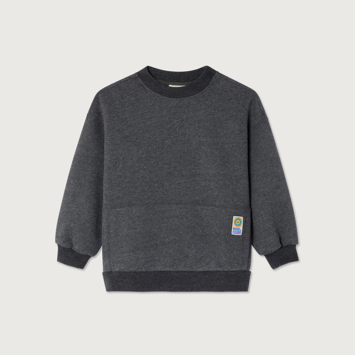 American Vintage-Long Sleeved Round Neck Sweatshirt Tenebre Surteint