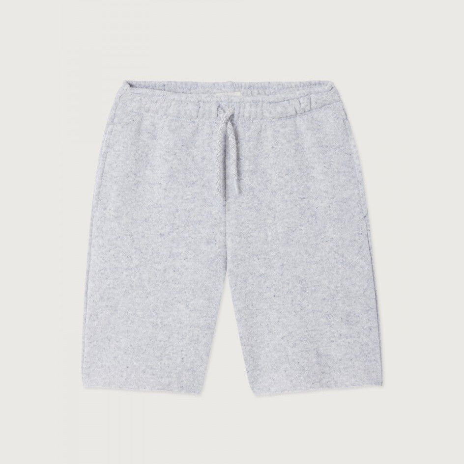 American Vintage-Kids Short Bermuda Ample Gris Clair Chine