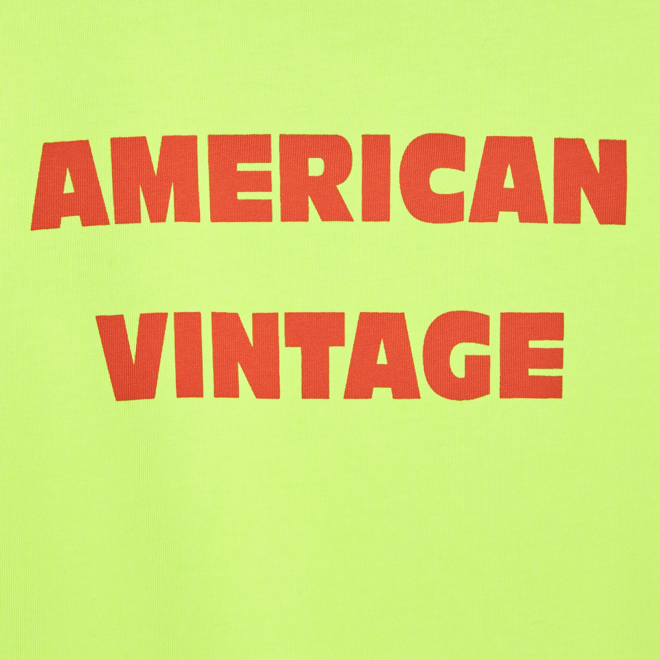 American Vintage-T-SHIRT DROIT MC COL ROND IMPRIME