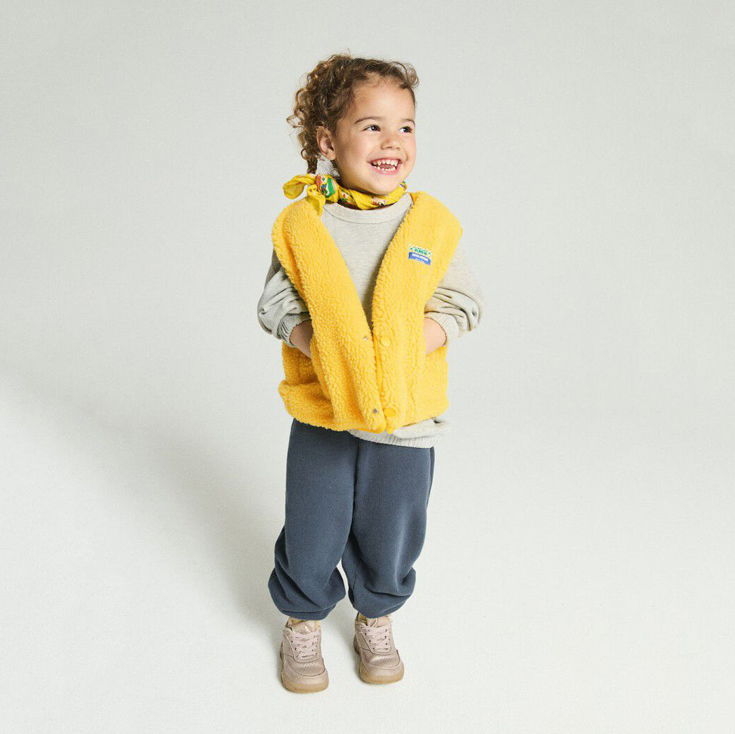 American Vintage-Sleeveless Loose Fit Jacket Jonquille