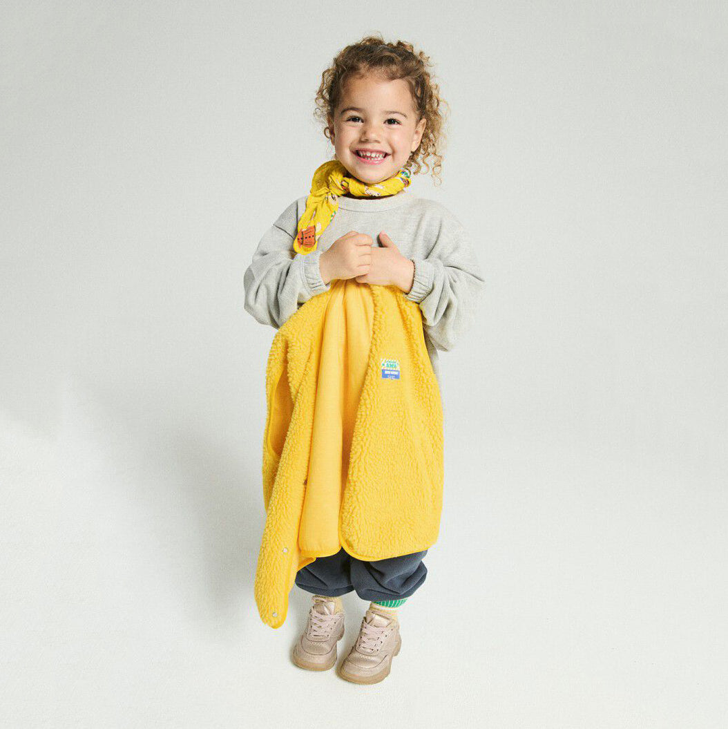 American Vintage-Sleeveless Loose Fit Jacket Jonquille