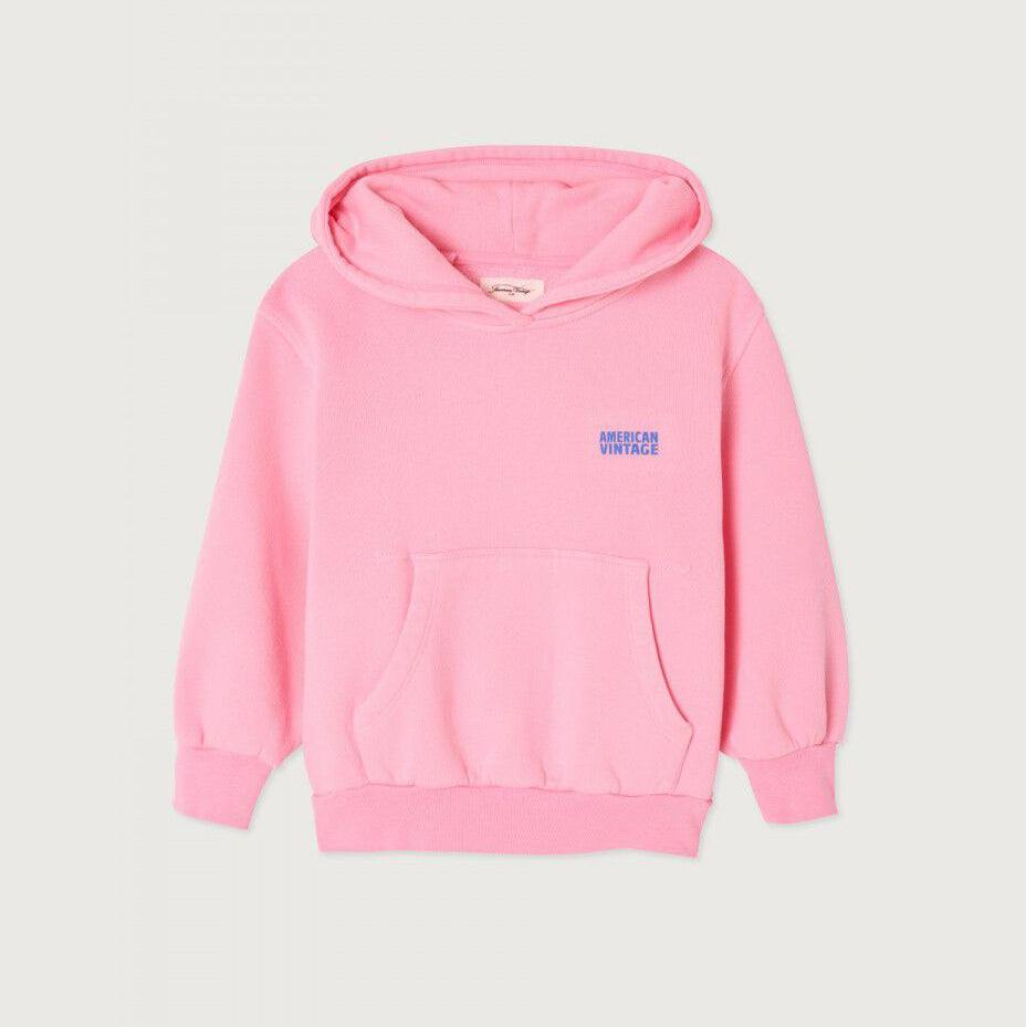 American Vintage-Kids Sweat ML Capuche Barbe A Papa Vintage