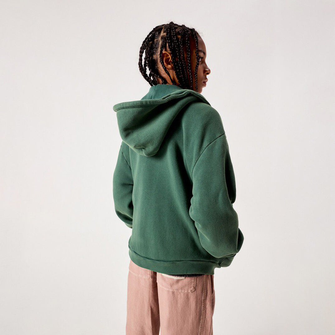 American Vintage-Kids Sweat Zippe ML Capuche Cedre Vintage
