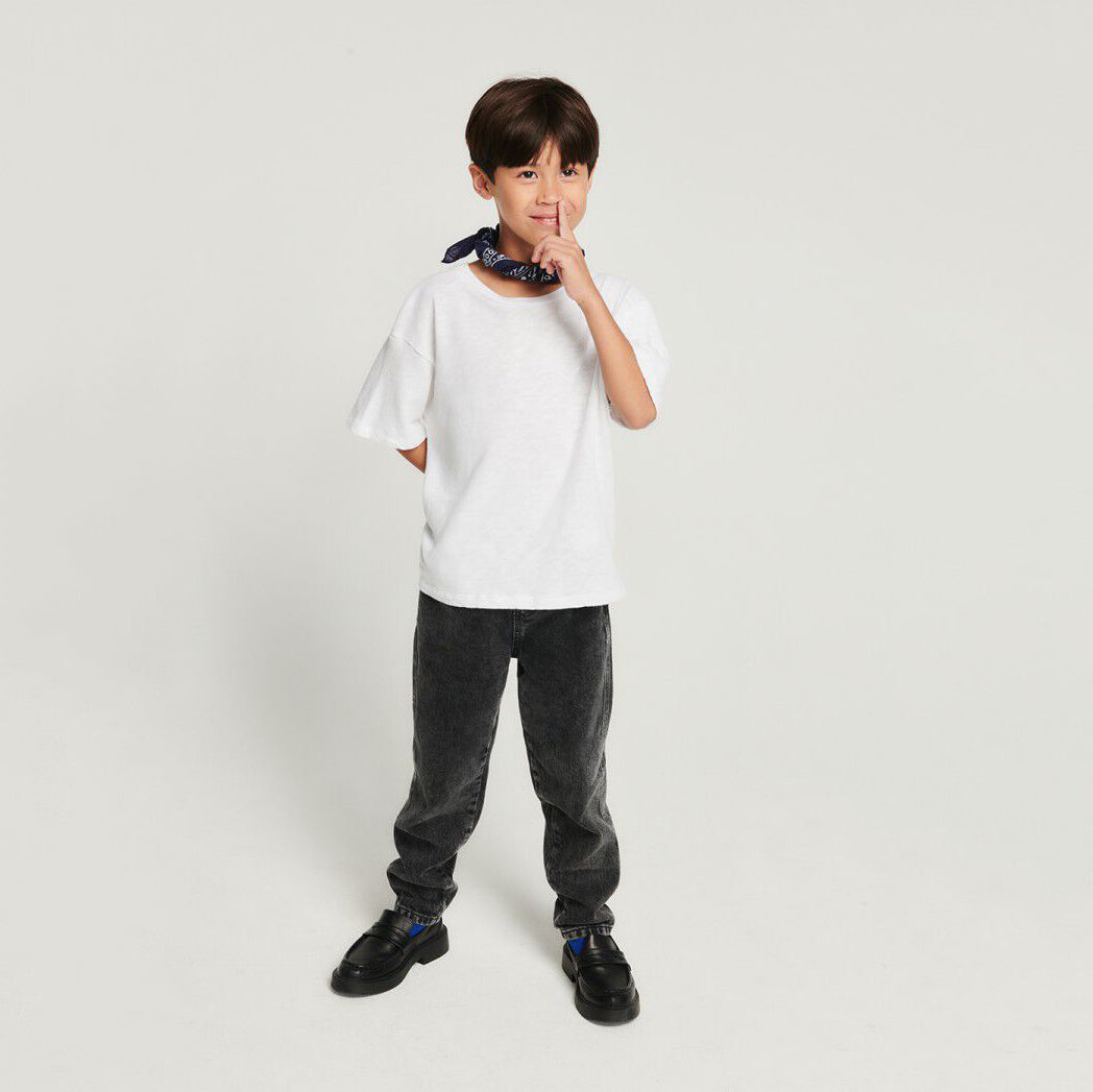 American Vintage-Short Sleeved Round Neck T-Shirt Blanc