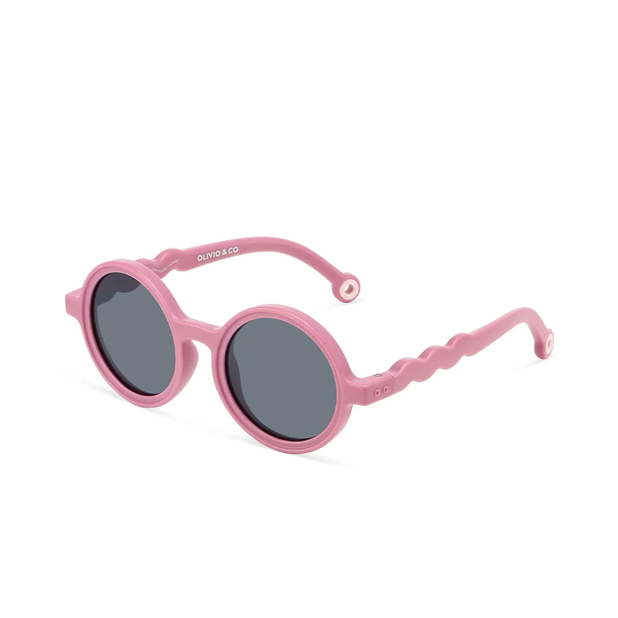 Olivio & Co-Kids Round Sunglasses Rock Rose