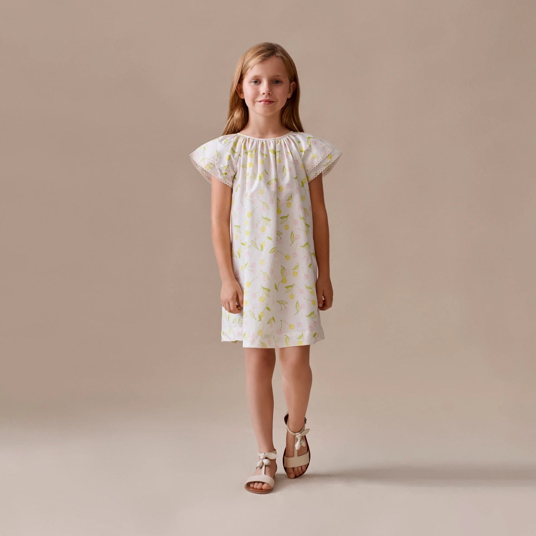 Bonpoint-Smocked Salome dress in organic cotton poplin