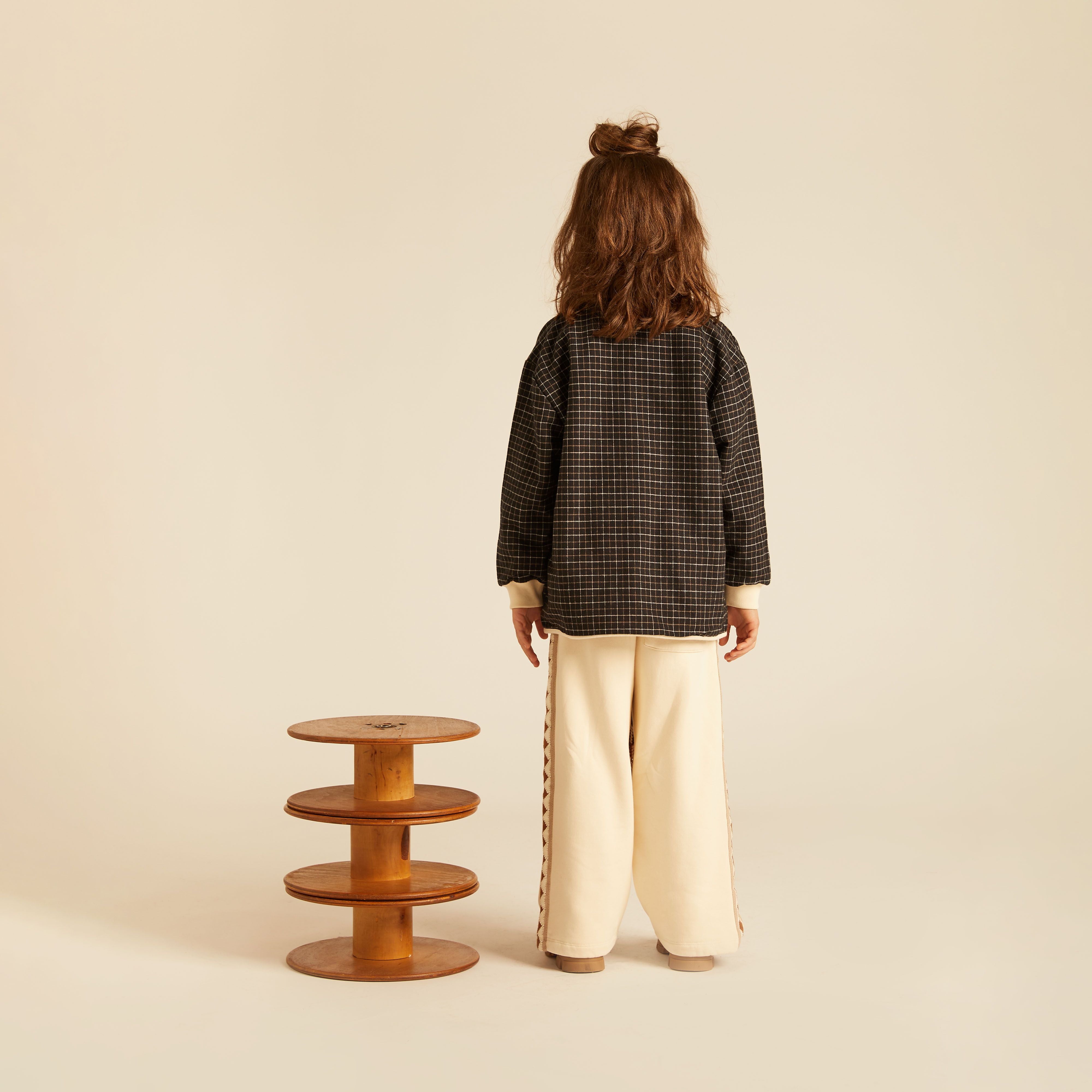 Morning Mess Therapy-Chiara Wide Leg Sweatpants Buttermilk