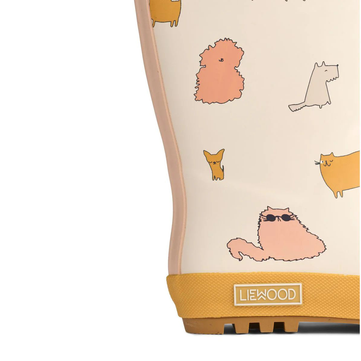 Liewood-Mason Thermo Rainboot Cats and Dogs/Sandy