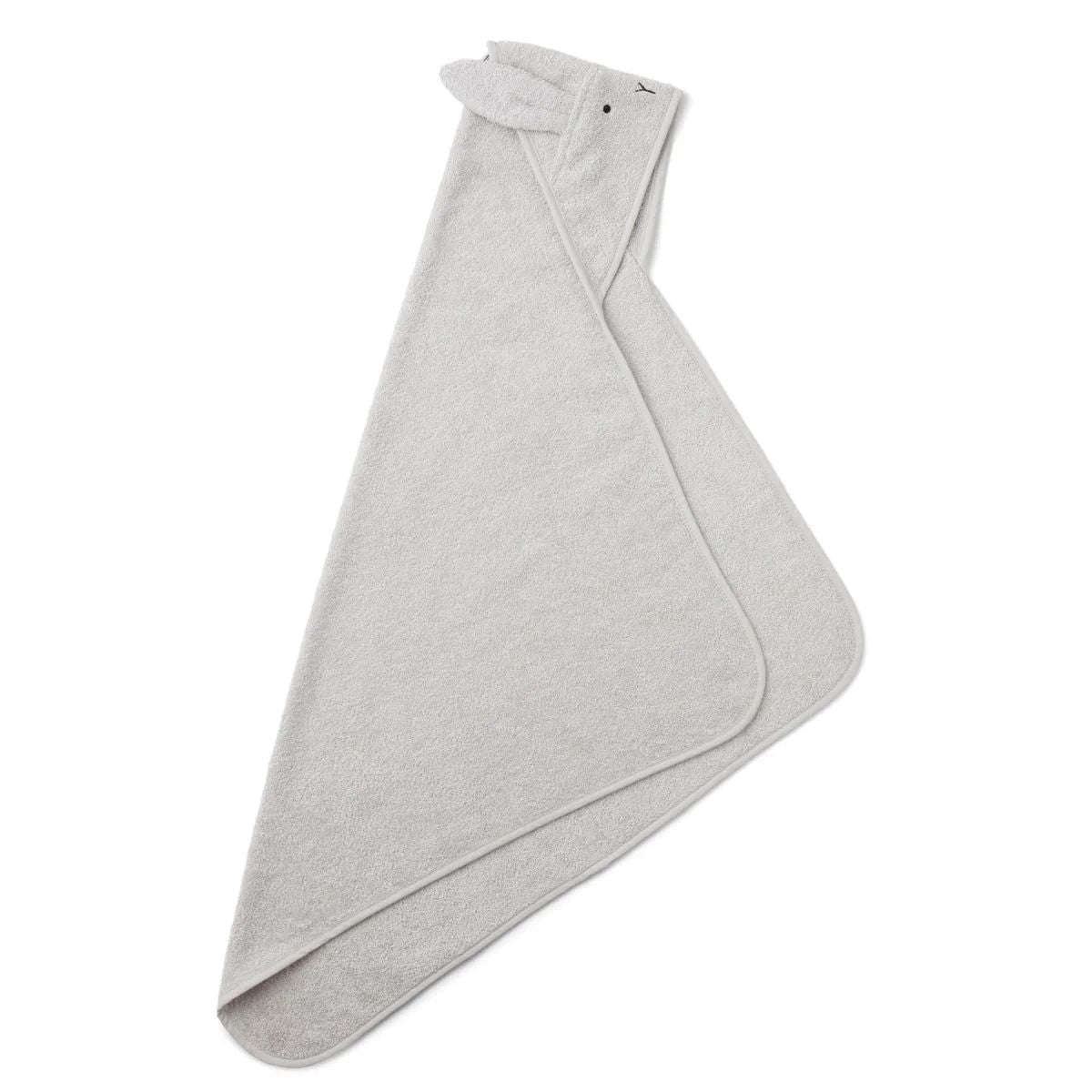 Liewood-Albert Hooded Towel Rabbit dumbo grey (70 x 70cm)