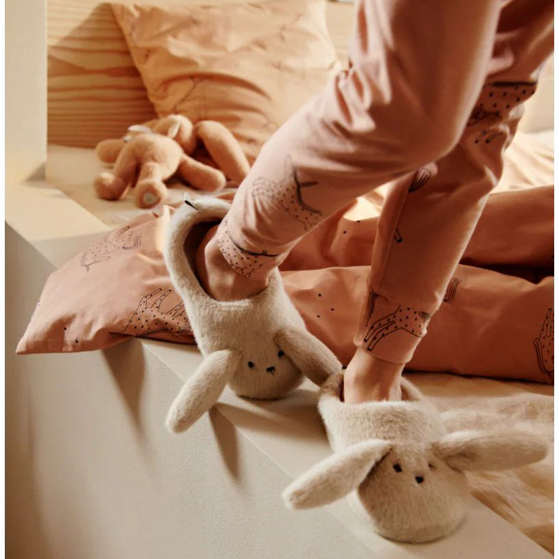 Liewood-Aviaja Rabbit Slippers Mist