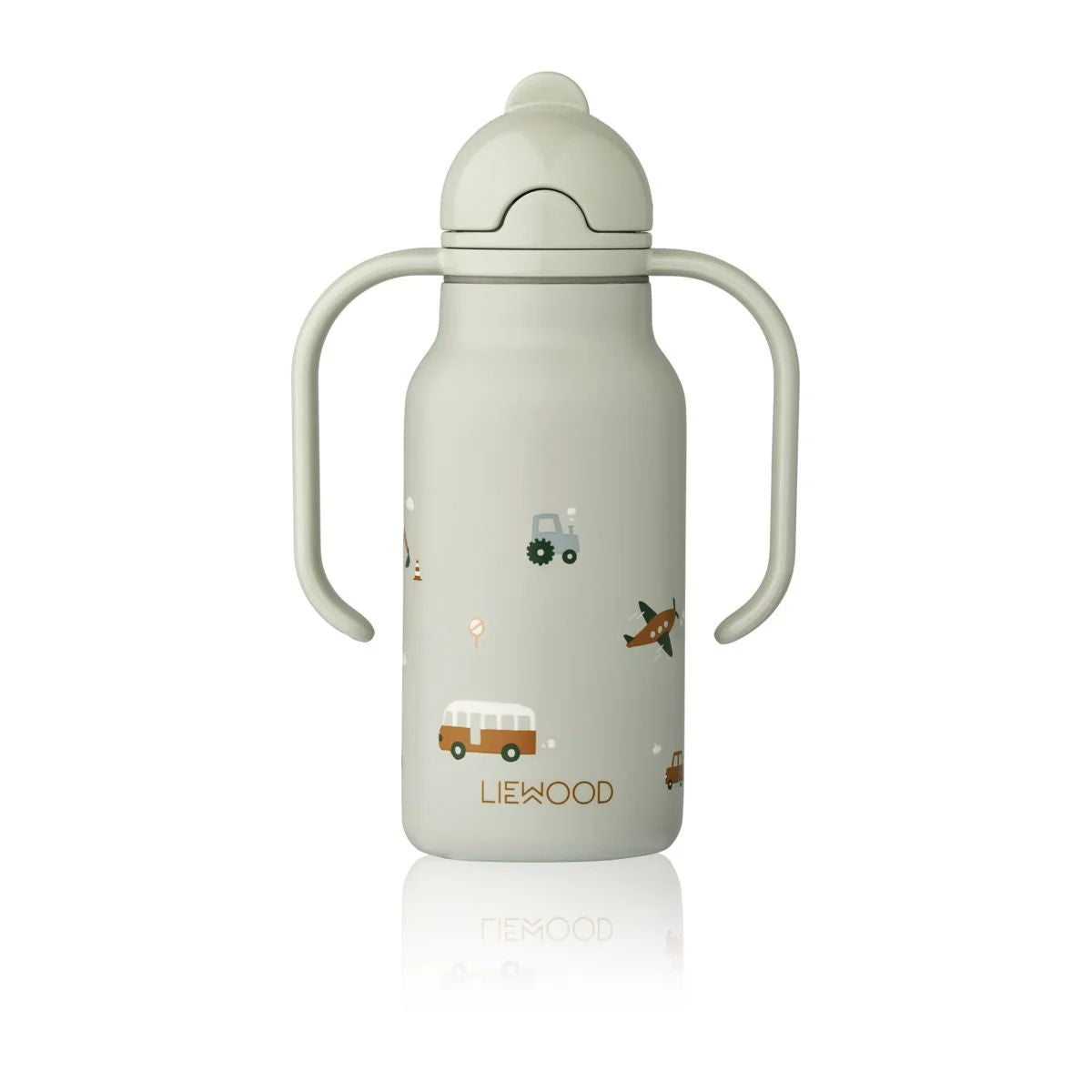Liewood-Kimmie Water Bottle 250 ml Vehicles / Dove blue