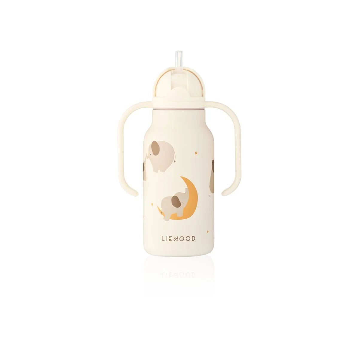 Liewood-Kimmie Water Bottle 250 ml Elephant / Creme de la creme