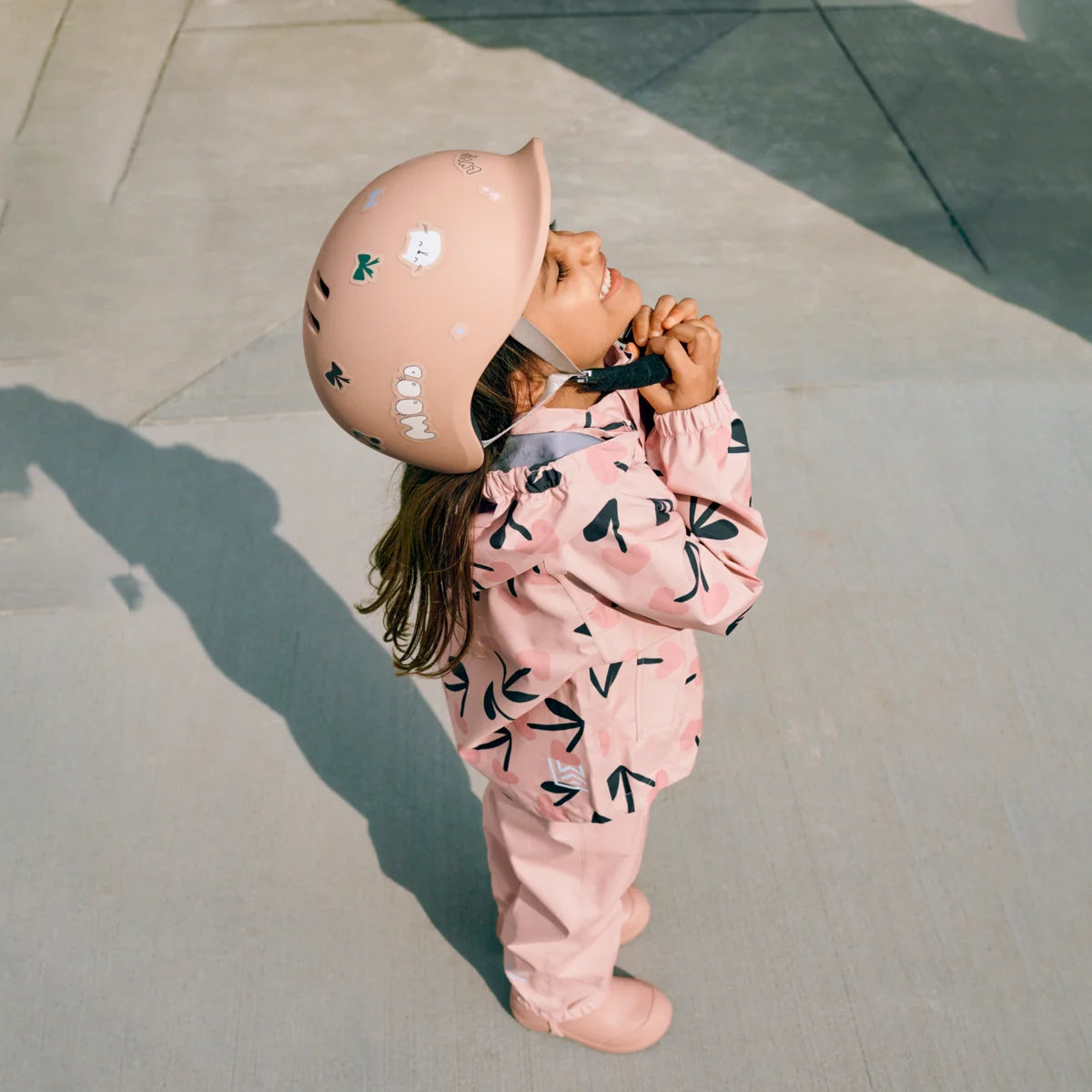 Liewood-Pedia Rainwear Set mega cherry heart/ Rosey mix