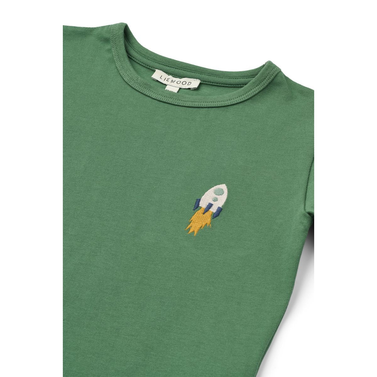 Liewood-Apia Placement Longsleeve T-shirt Love my planet/Dusty ivy multi mix