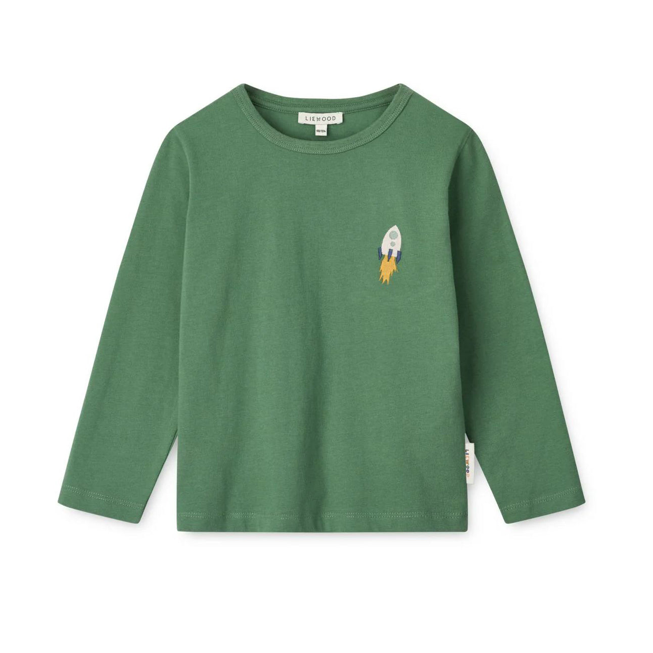 Liewood-Apia Placement Longsleeve T-shirt Love my planet/Dusty ivy multi mix