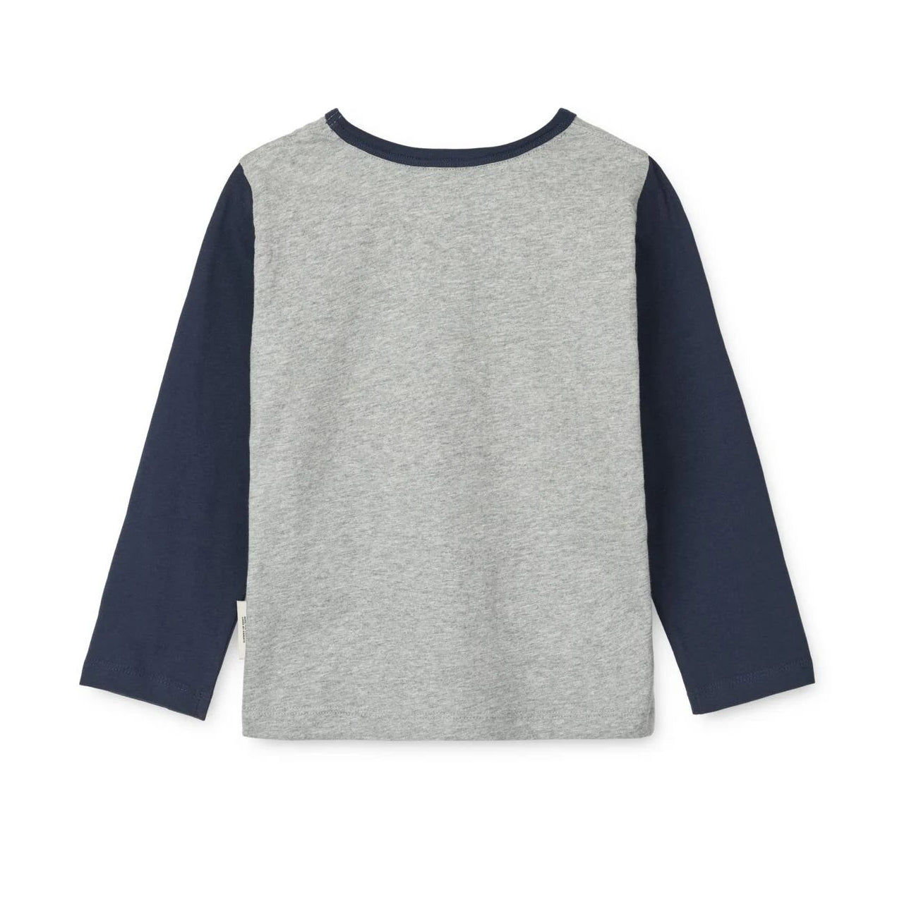 Liewood-Apia Placement Longsleeve T-shirt Walrus/Grey melange/Classic navy