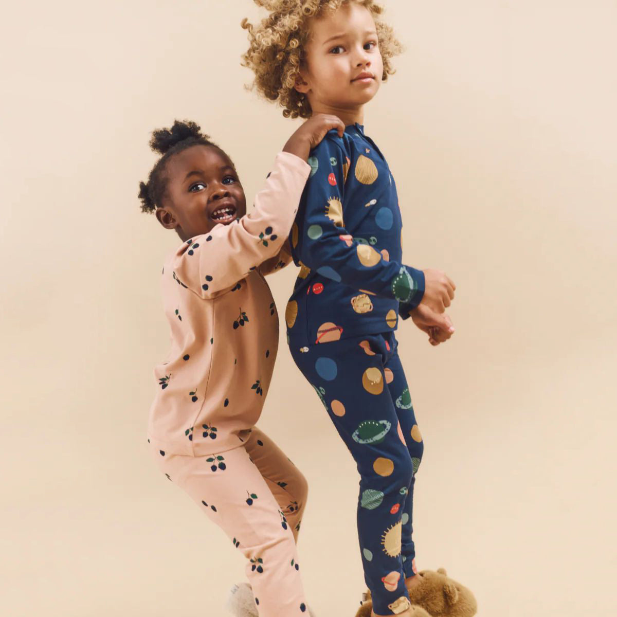 Liewood-Wilhelm Printed Pyjamas Set Mini Berry/Pale tuscany