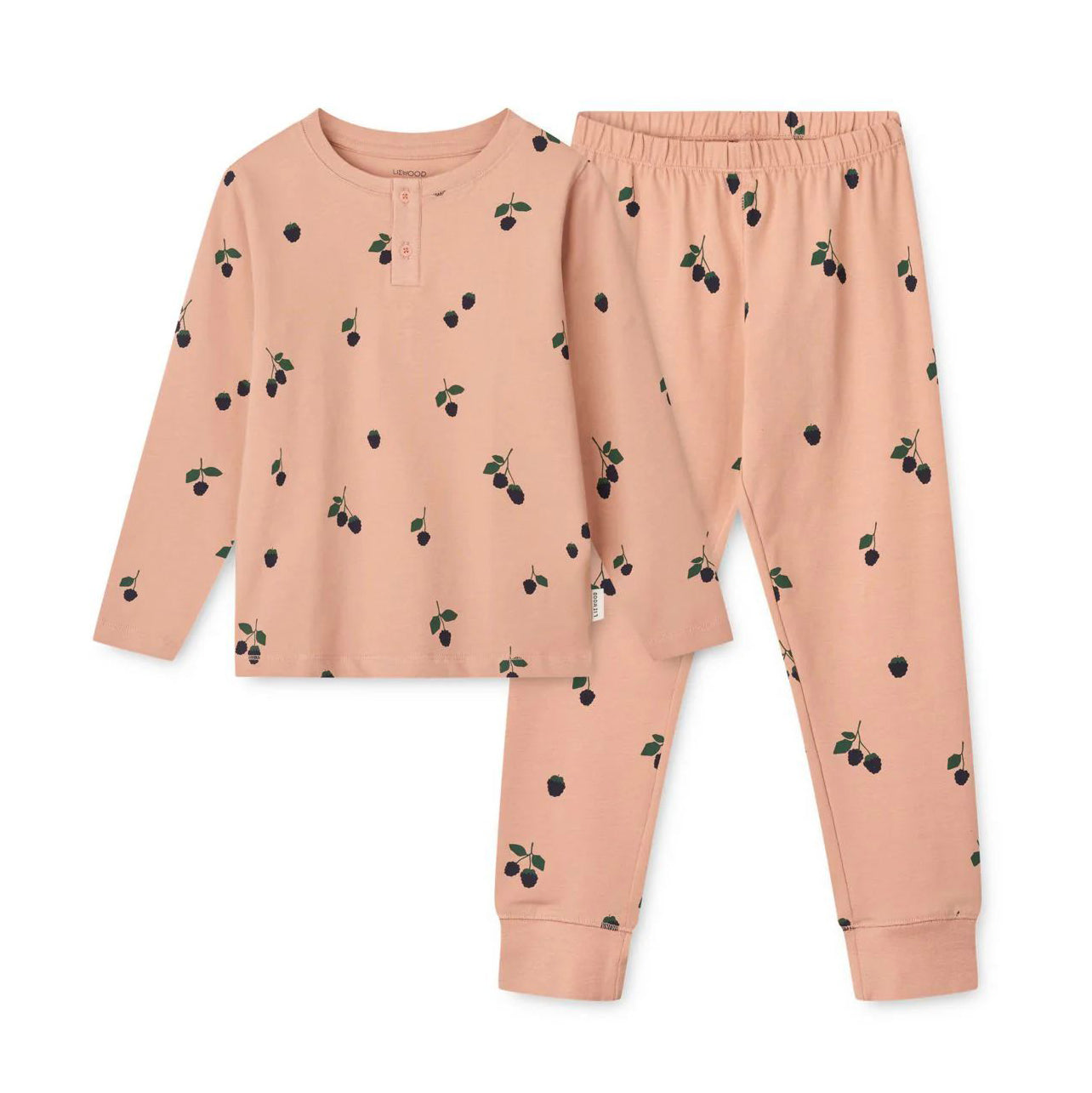 Liewood-Wilhelm Printed Pyjamas Set Mini Berry/Pale tuscany