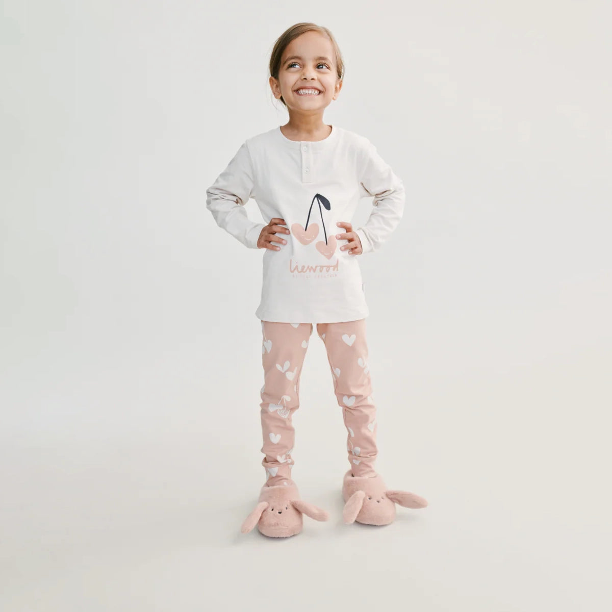 Liewood-Wilhelm Printed Pyjamas Set Heart / Sweetheart / Pale tuscany / mix