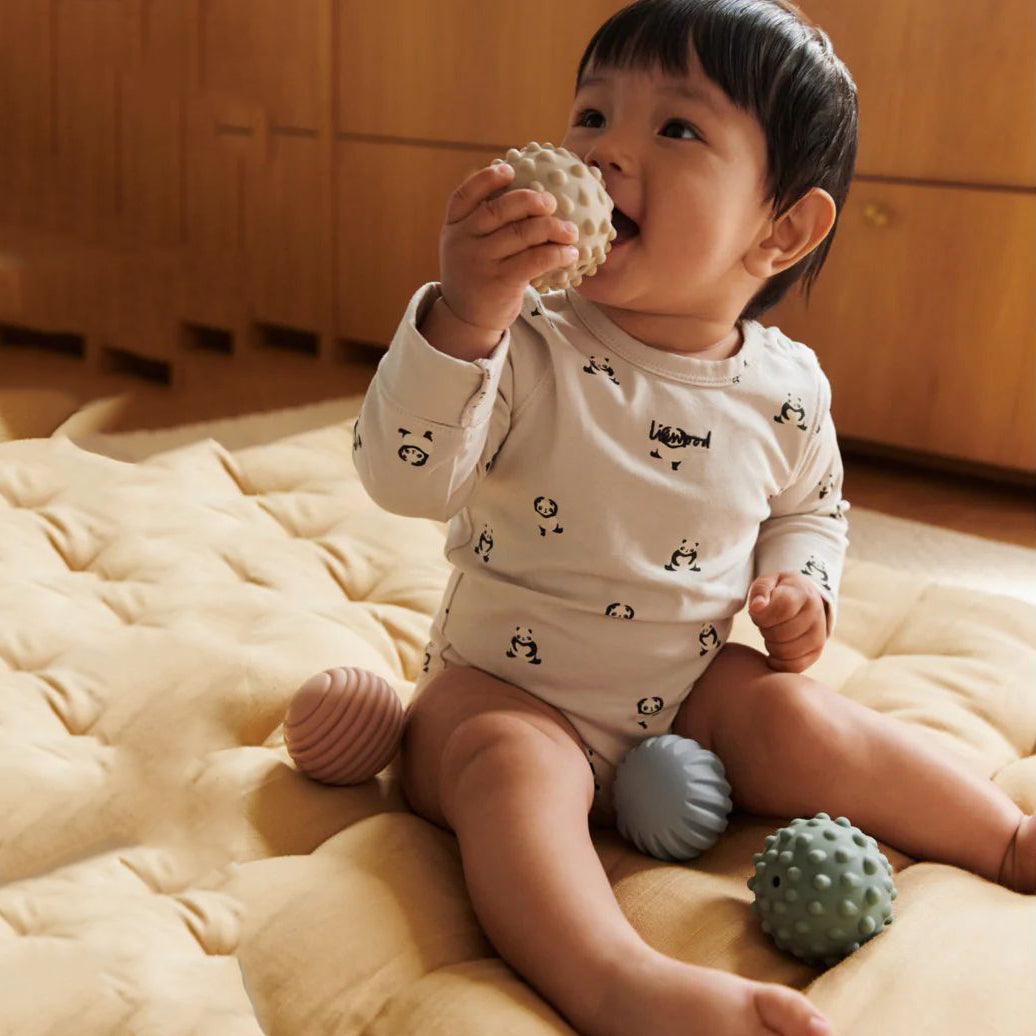 Liewood-Yanni Grow Printed LS Bodystocking Mini panda / Classic navy stripe / mix