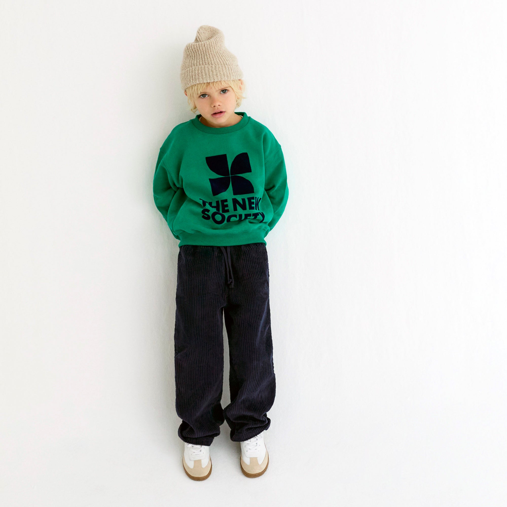 The New Society-TNS Logo Sweatshirt Radiant Emeral